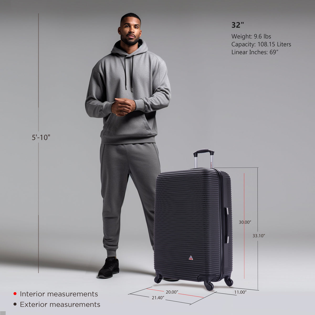 InUSA Luggage APACHE Executive 15.6 Laptop Backpack