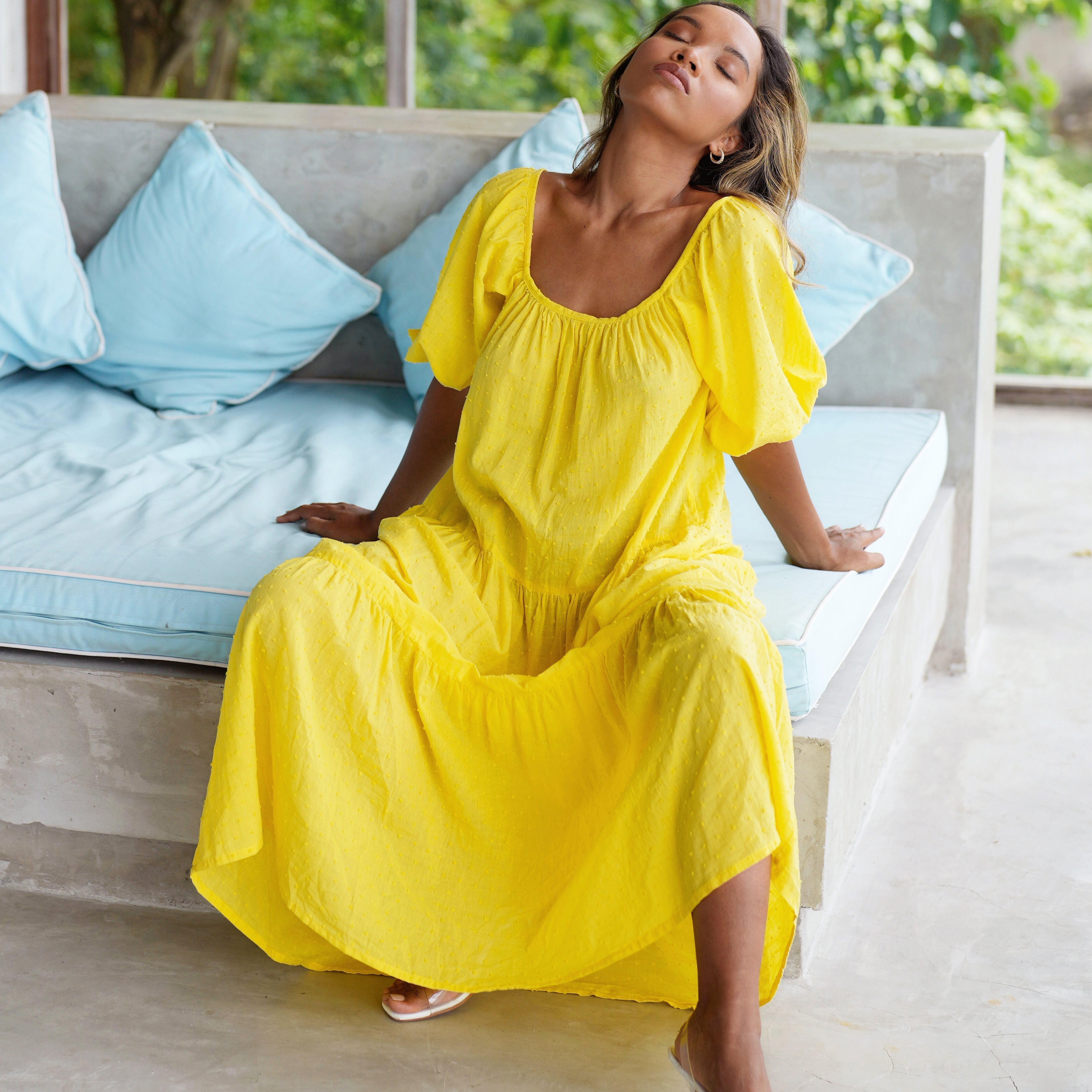 Cabana Life Rosemary Beach Relaxed Dress Yellow — vacation wear FAQs answered at Sun of the Beach Boutique