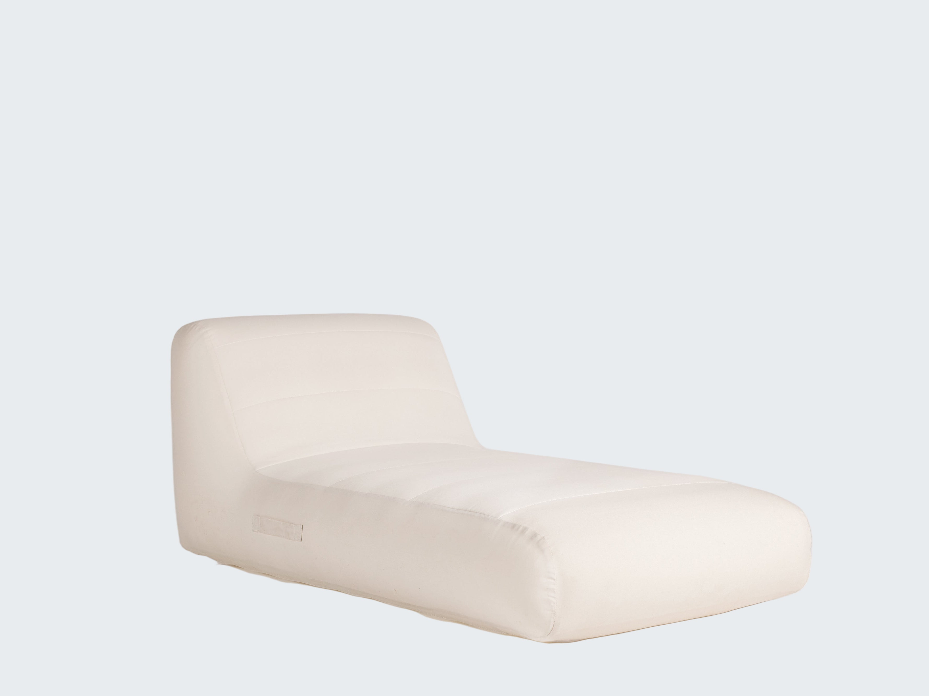 White ceramic sculpture on a white background