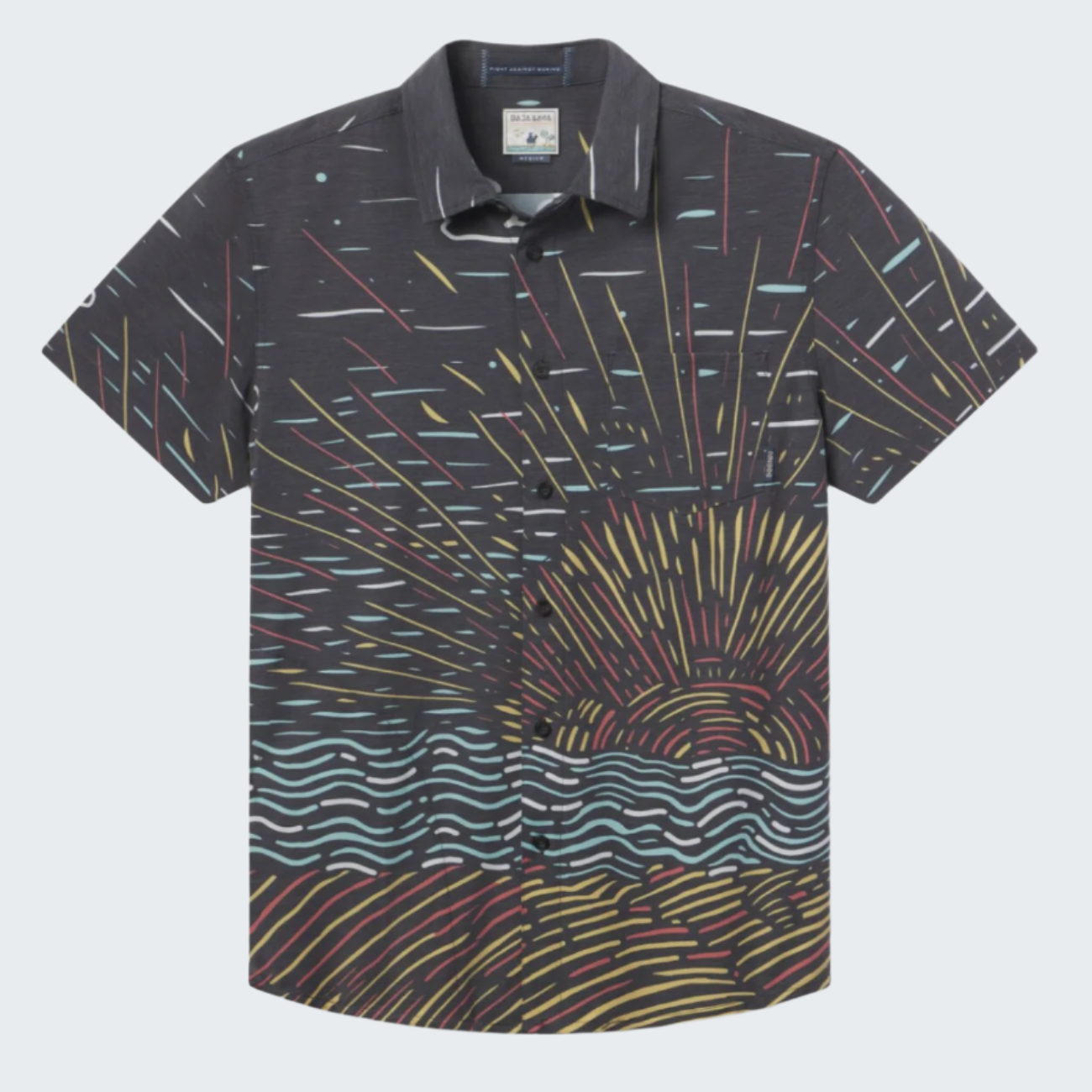 Black Sunburst Vagabond Button Up