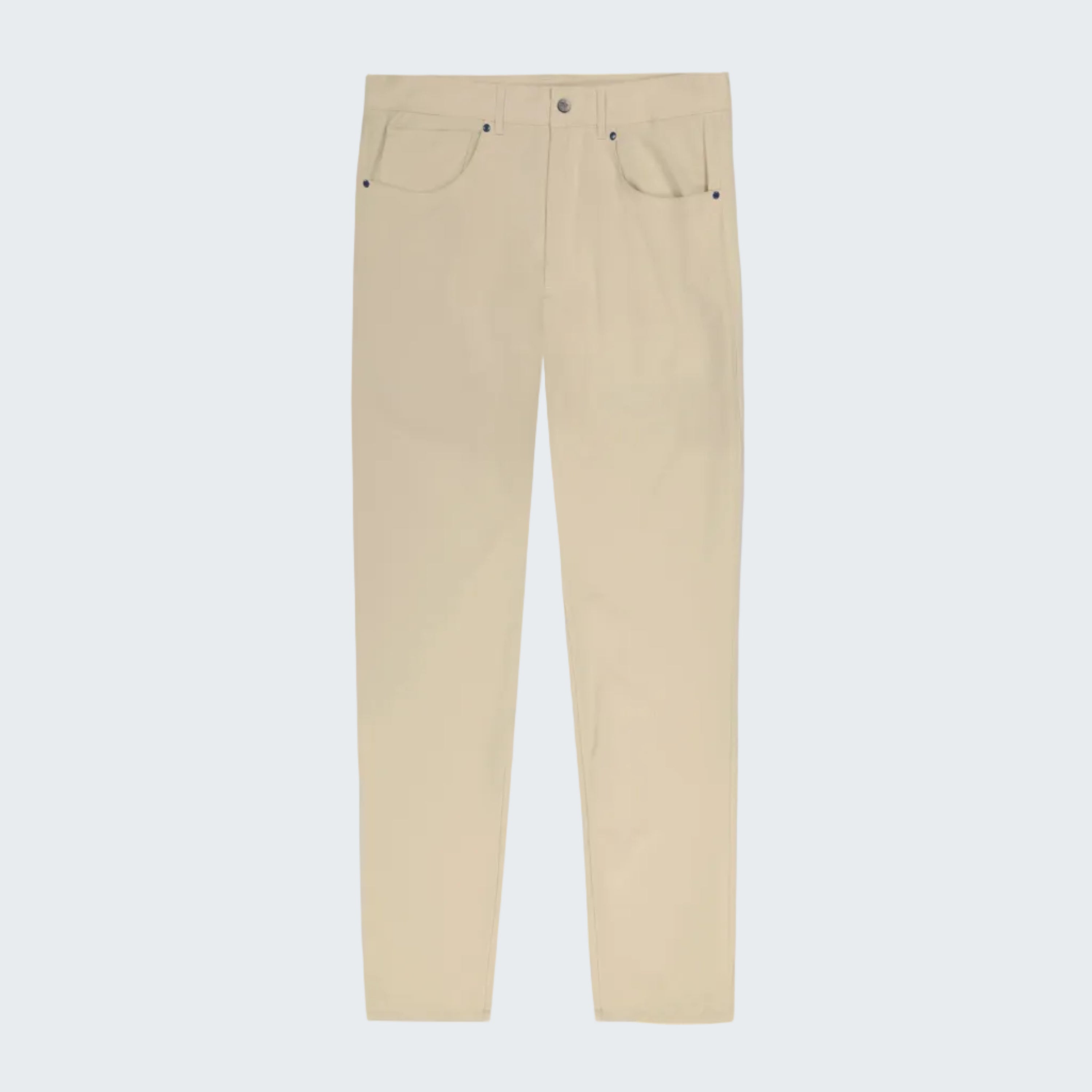 Beige pants on a white background
