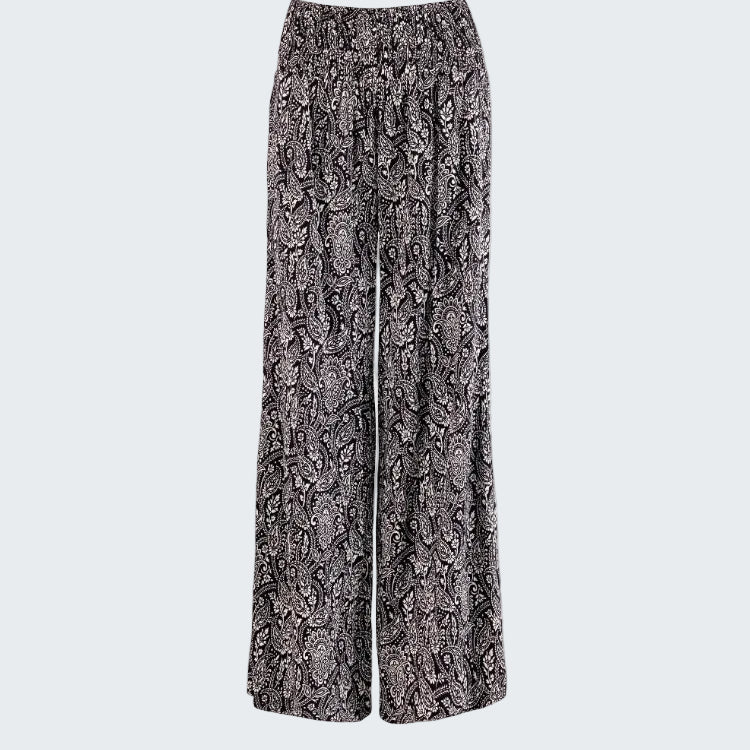 Patterned pants on a white background