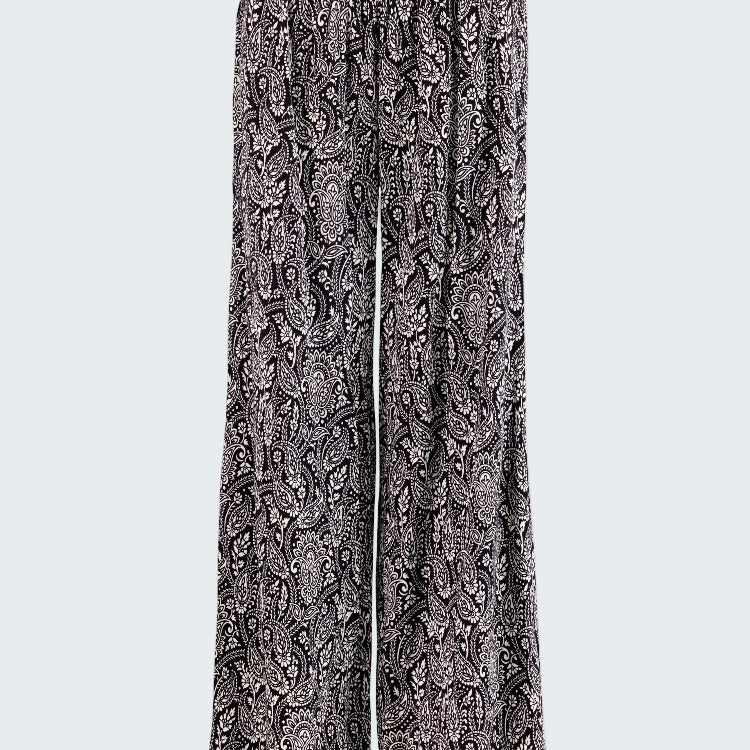 Patterned pants on a white background