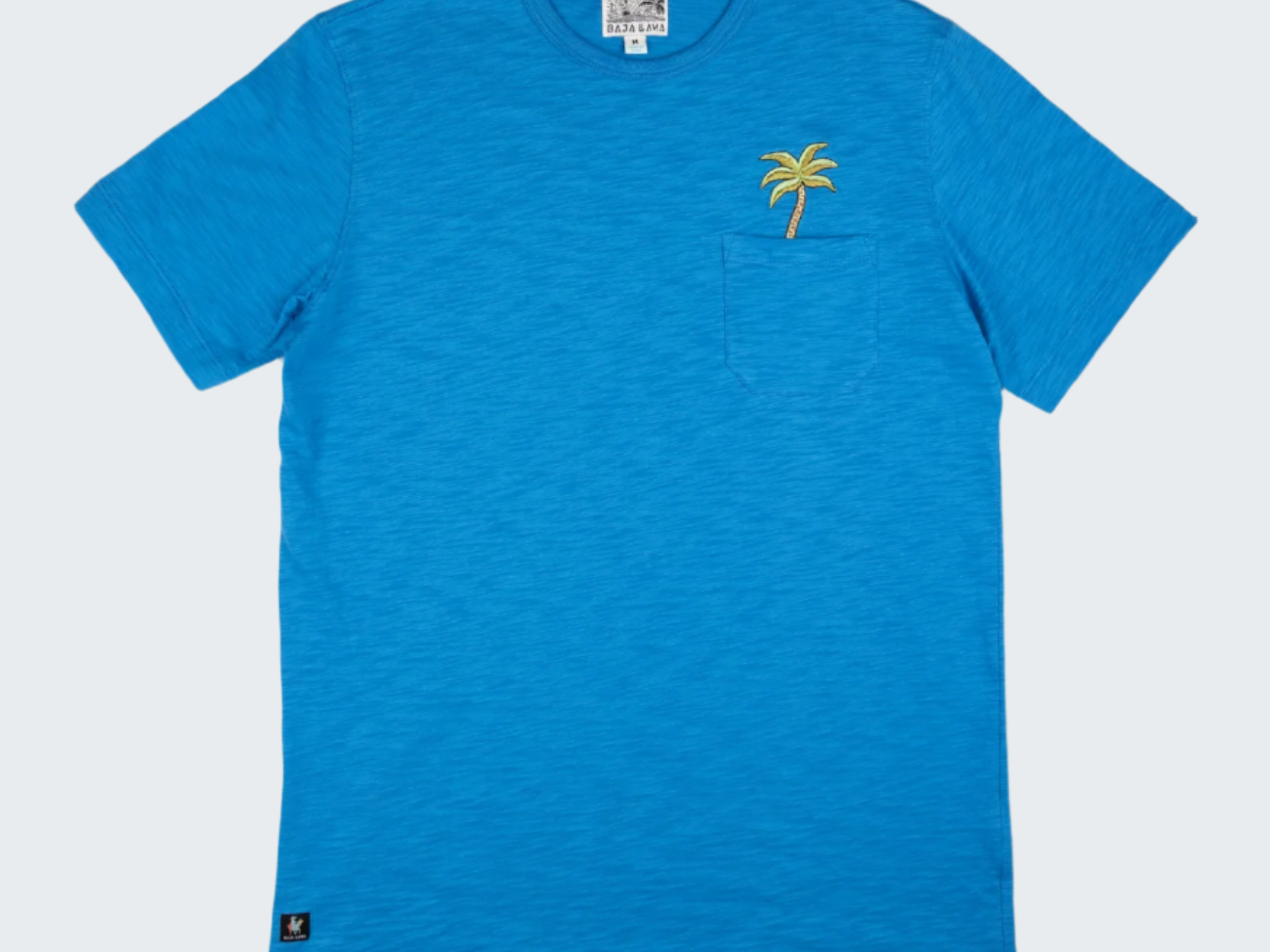 Palm Tree Slub Pima Pocket Tee