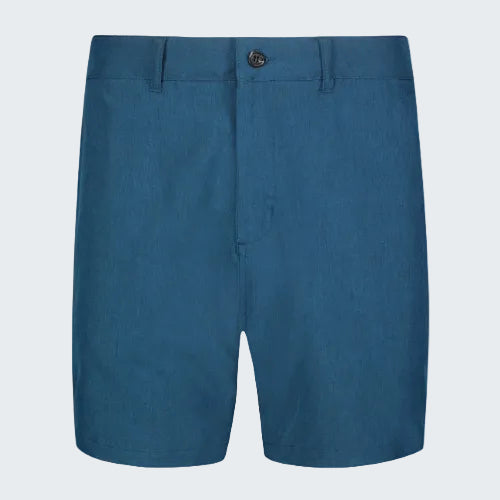 Blue shorts on a white background