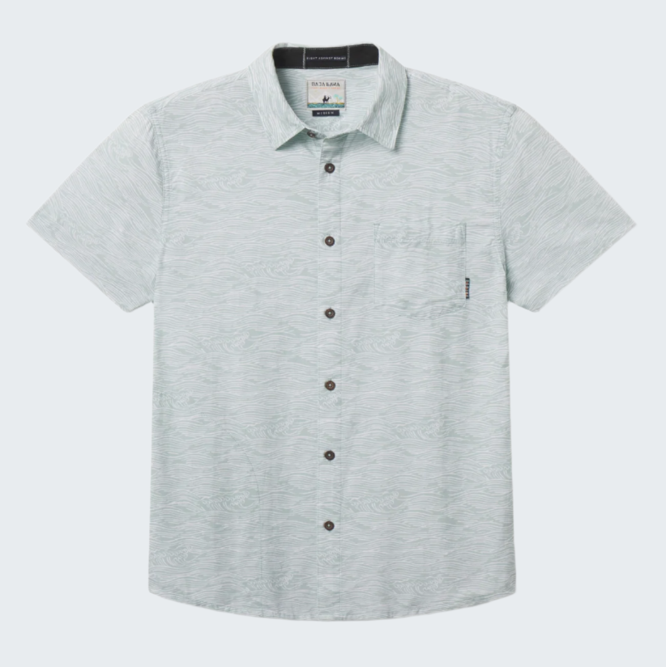 Roll Tides Fern Green Seven Seas Button Up