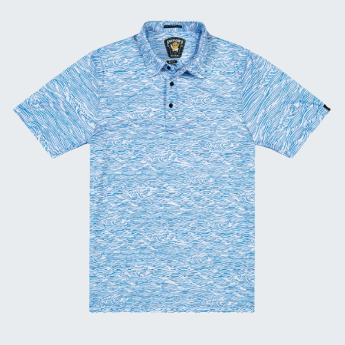 Roll Tides Blue Performance Polo
