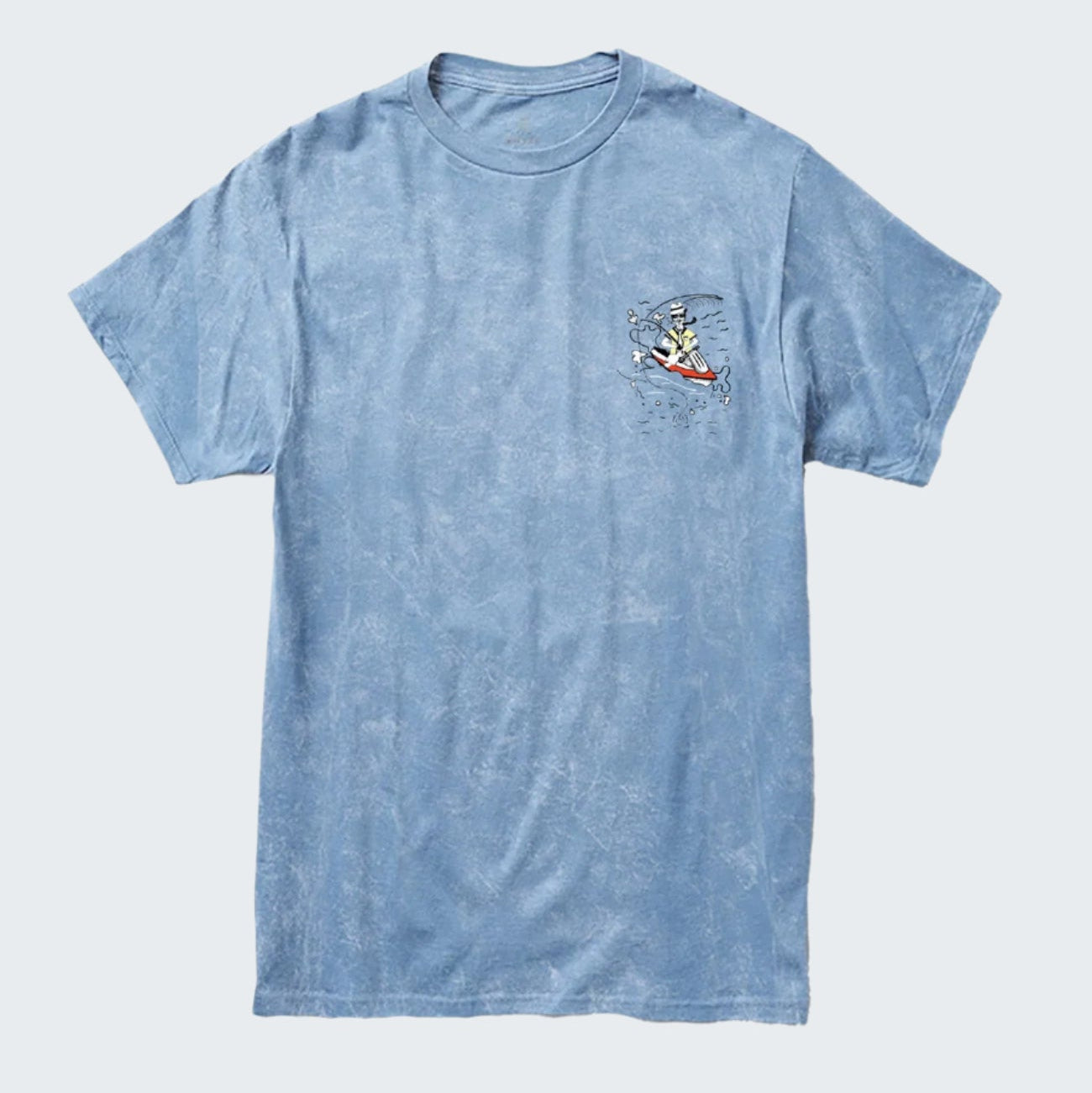 White Lobster Acid Wash Tee