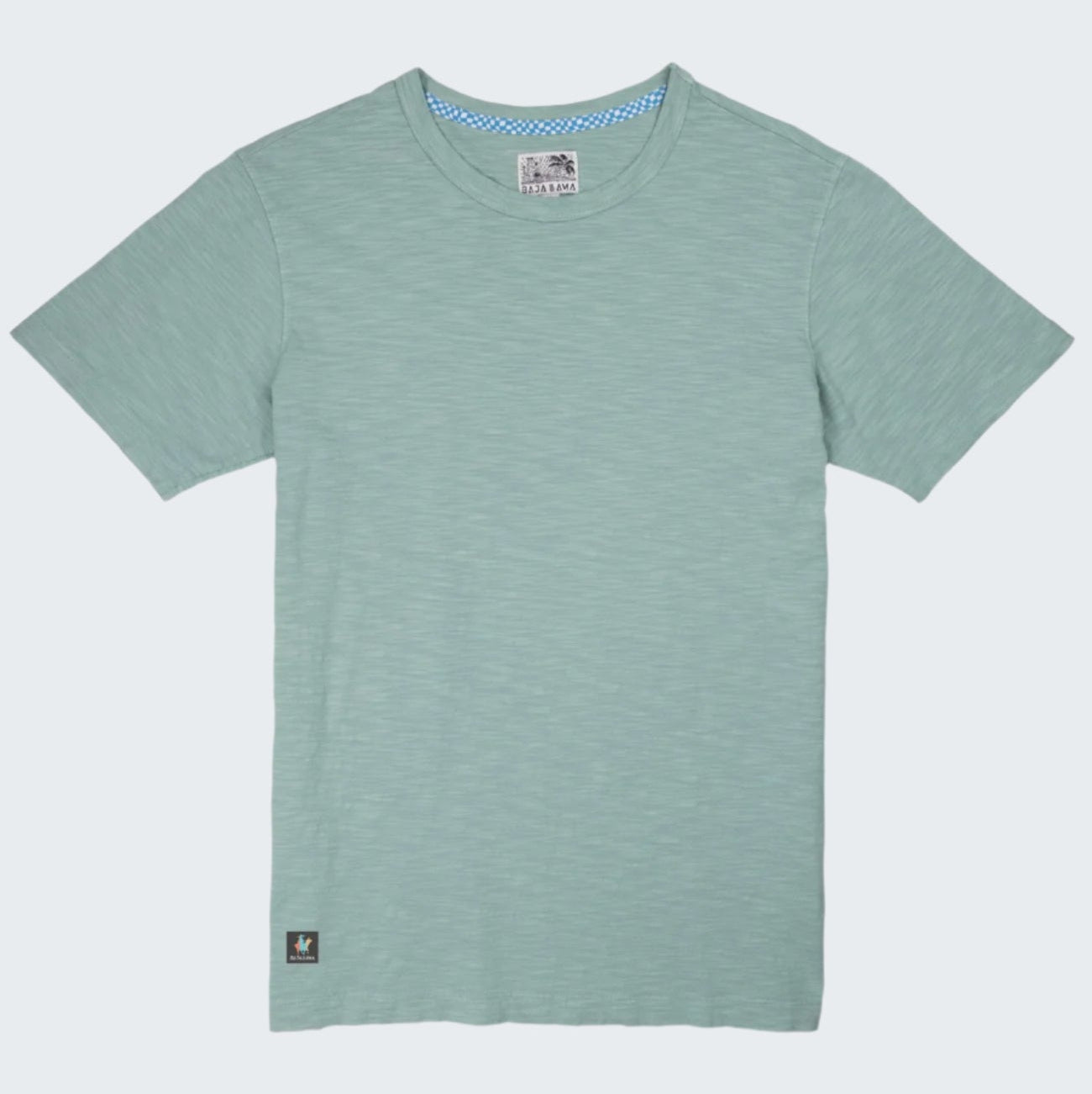 Solid Sage Green Slub Pima Tee