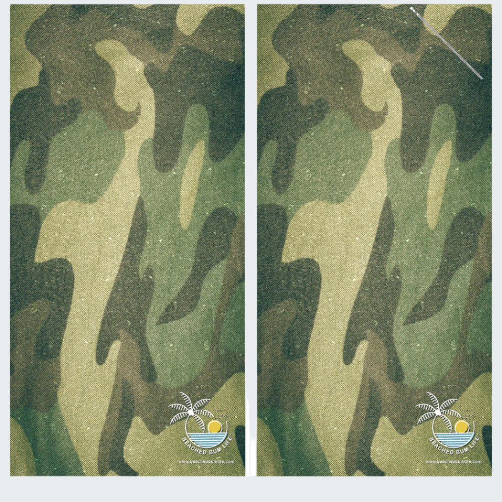 Two camouflage patterns side by side with 'The Cameo' branding.