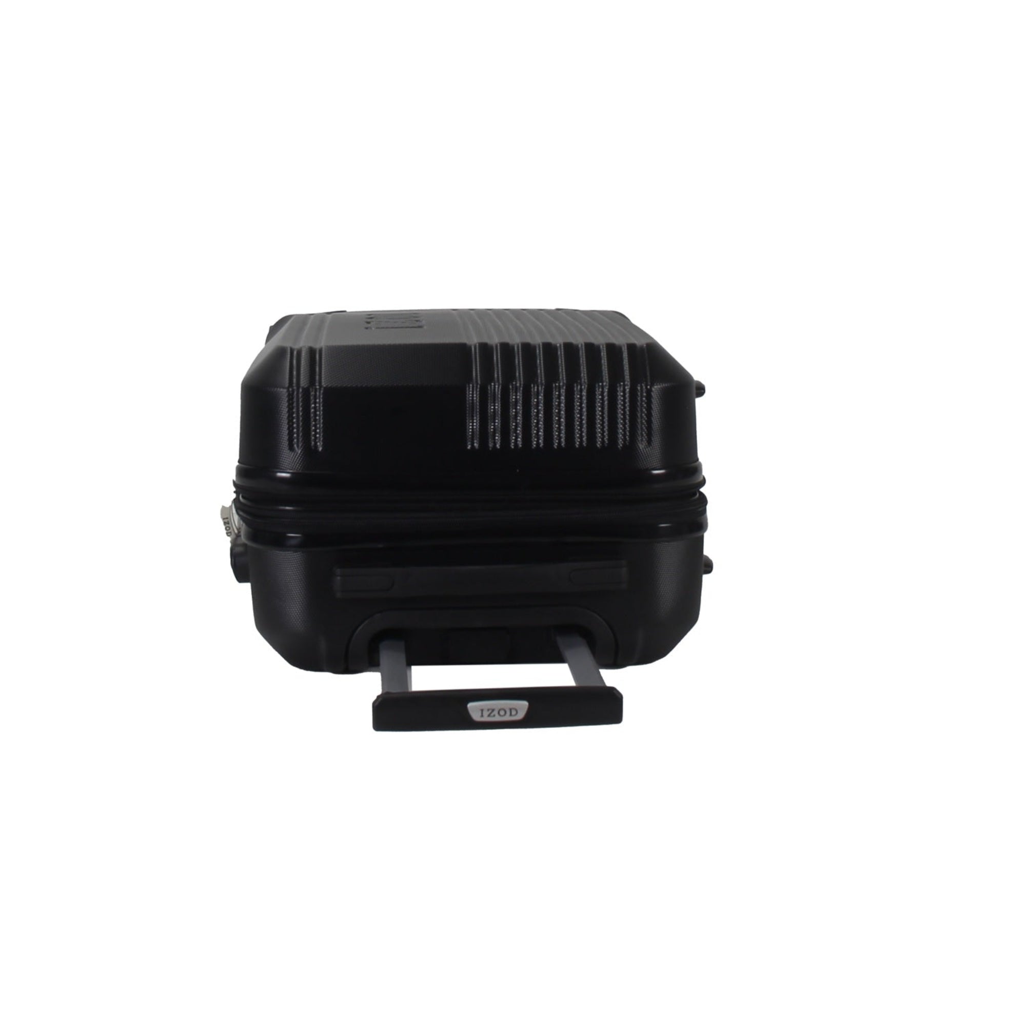 Black suitcase on a white background