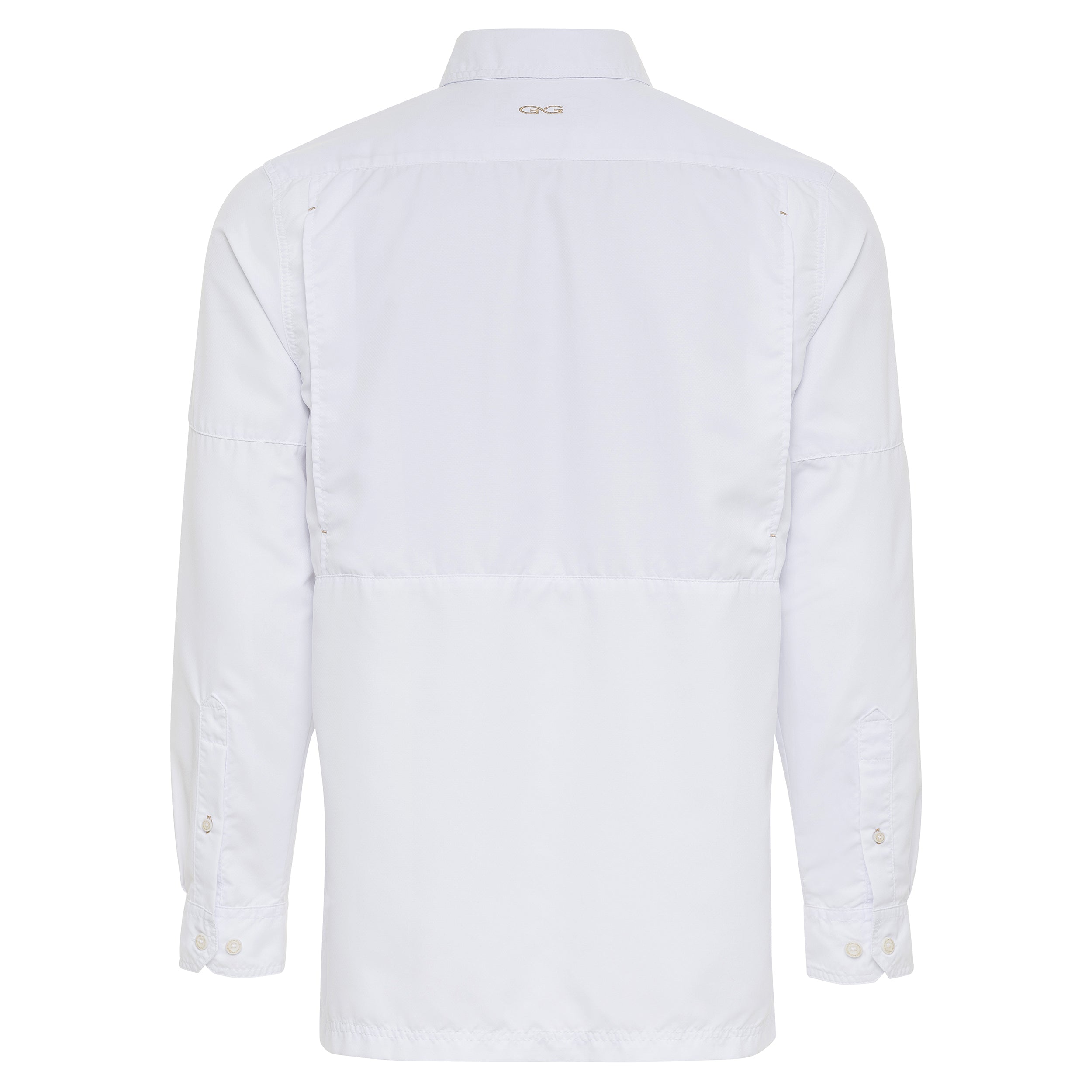 White dress shirt on a white background