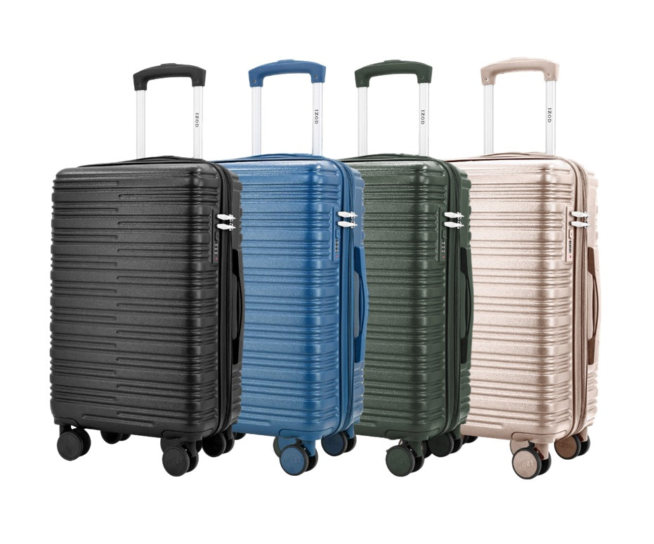 IZOD Romeo 20-Inch Carry-On Luggage – Lightweight Expandable ABS Hardside Suitcase with 360° Dual Spinner Wheels &amp; Built-In Combo Lock