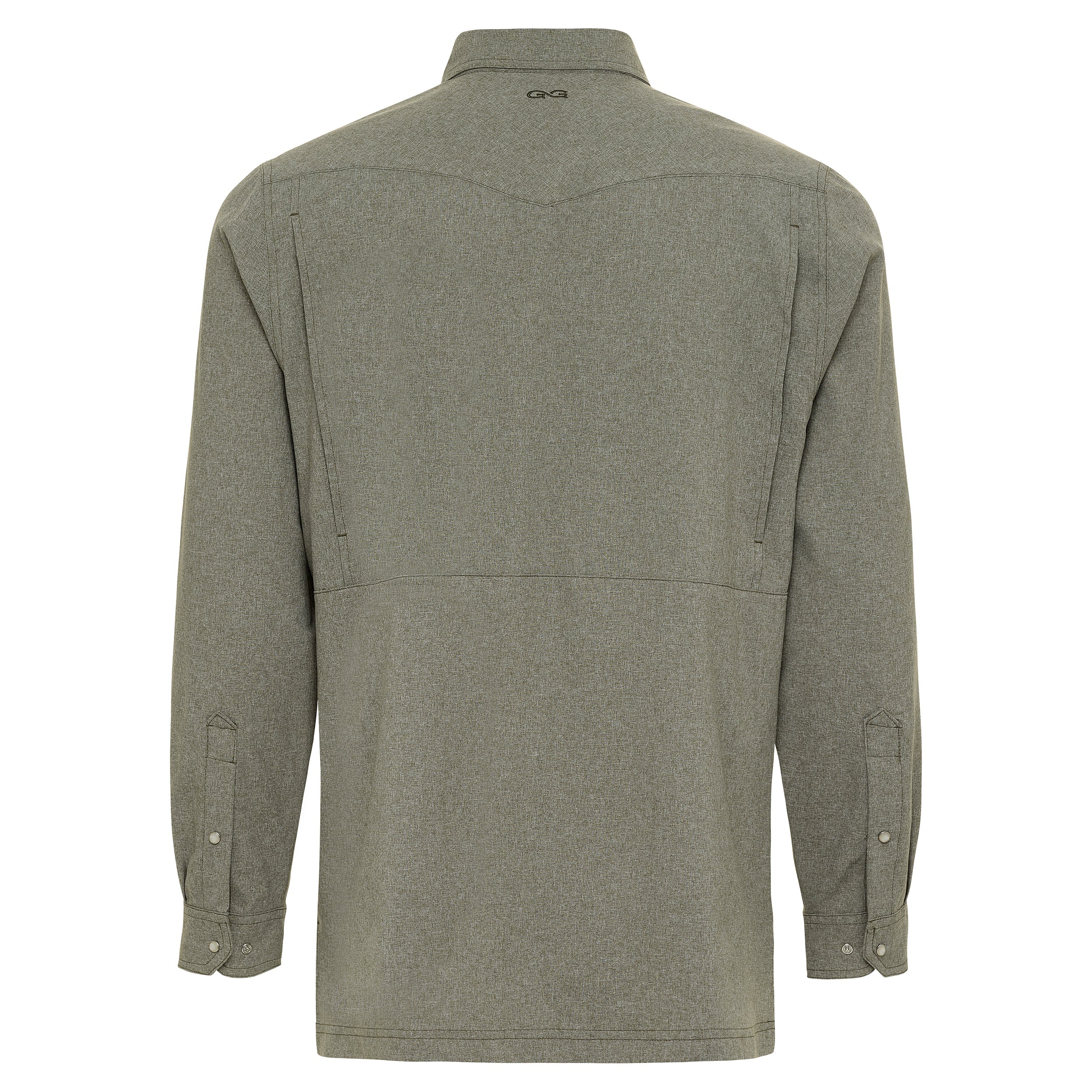 Green shirt on a white background