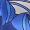 Blue dragon-like creature with large wings and sharp claws on a white background