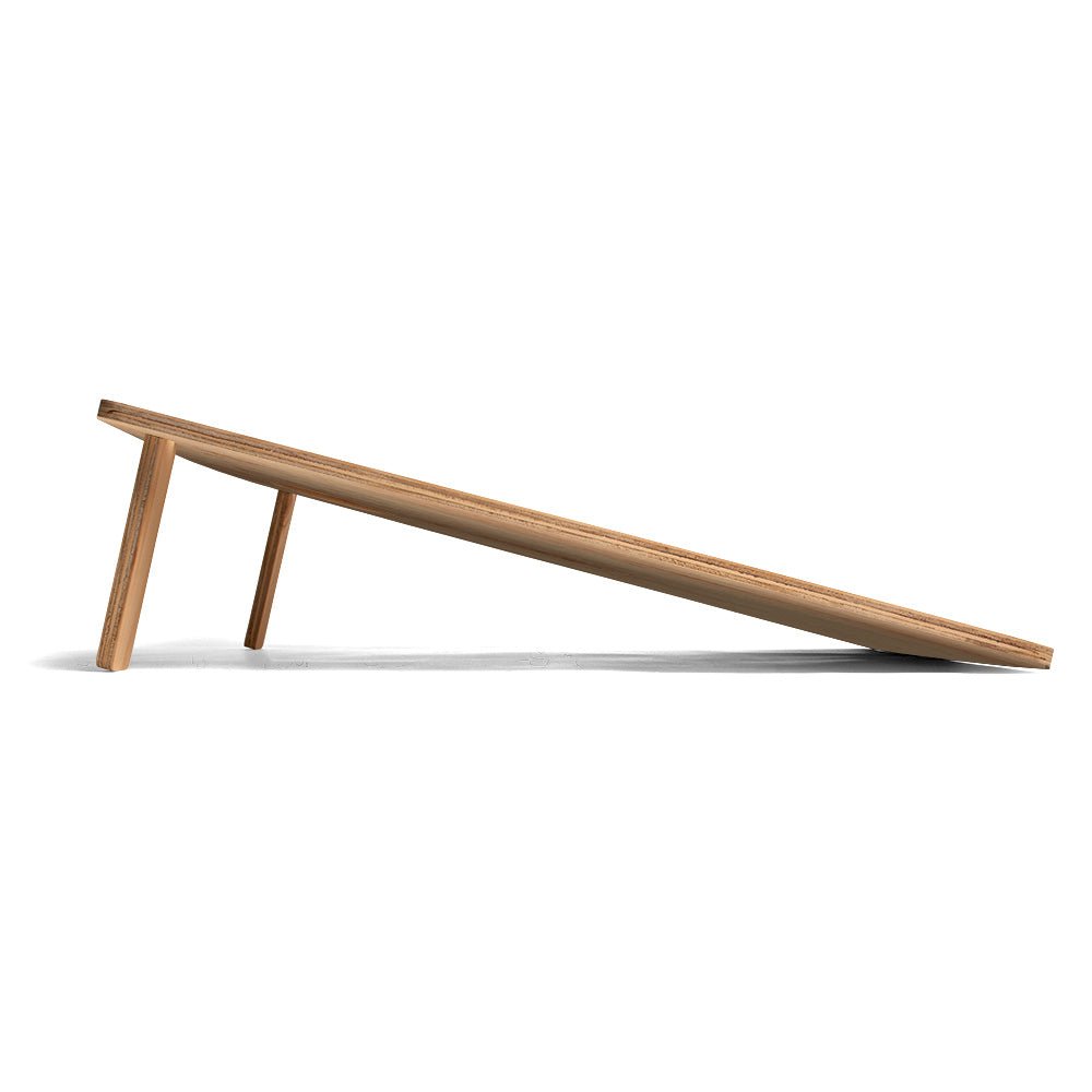 Wooden dog ramp on a white background