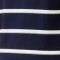 Navy blue fabric with white stripes
