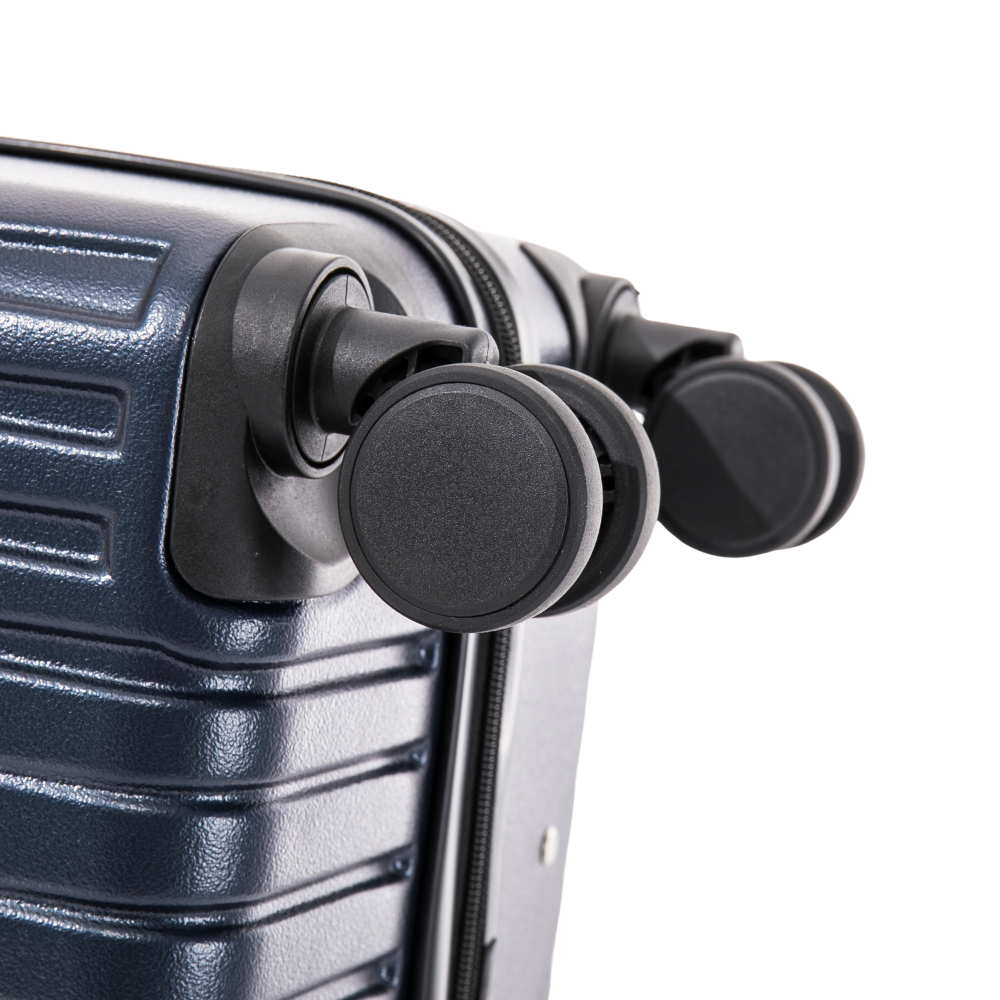 Close-up of a suitcase handle on a white background