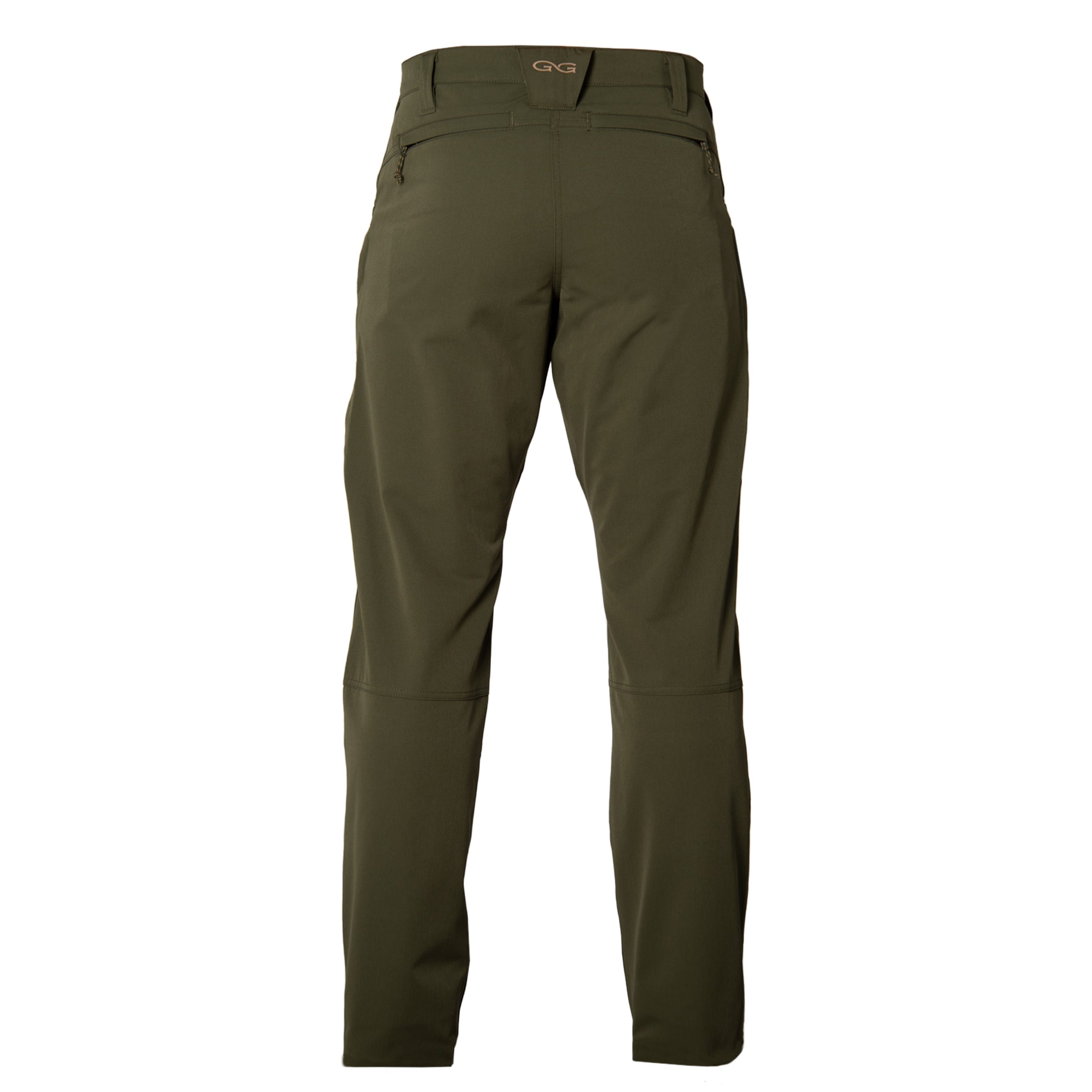 Green pants on a white background