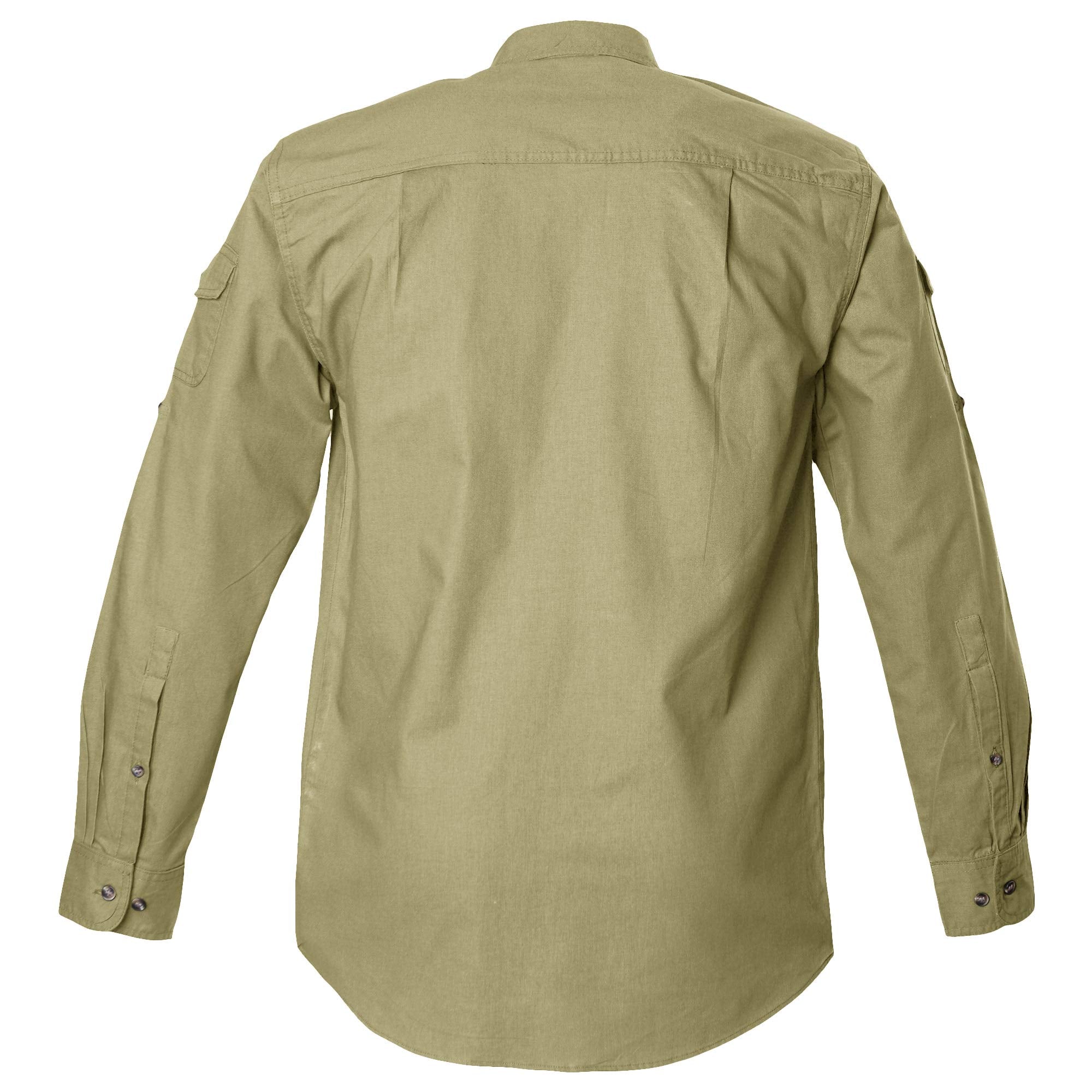Khaki shirt on a white background
