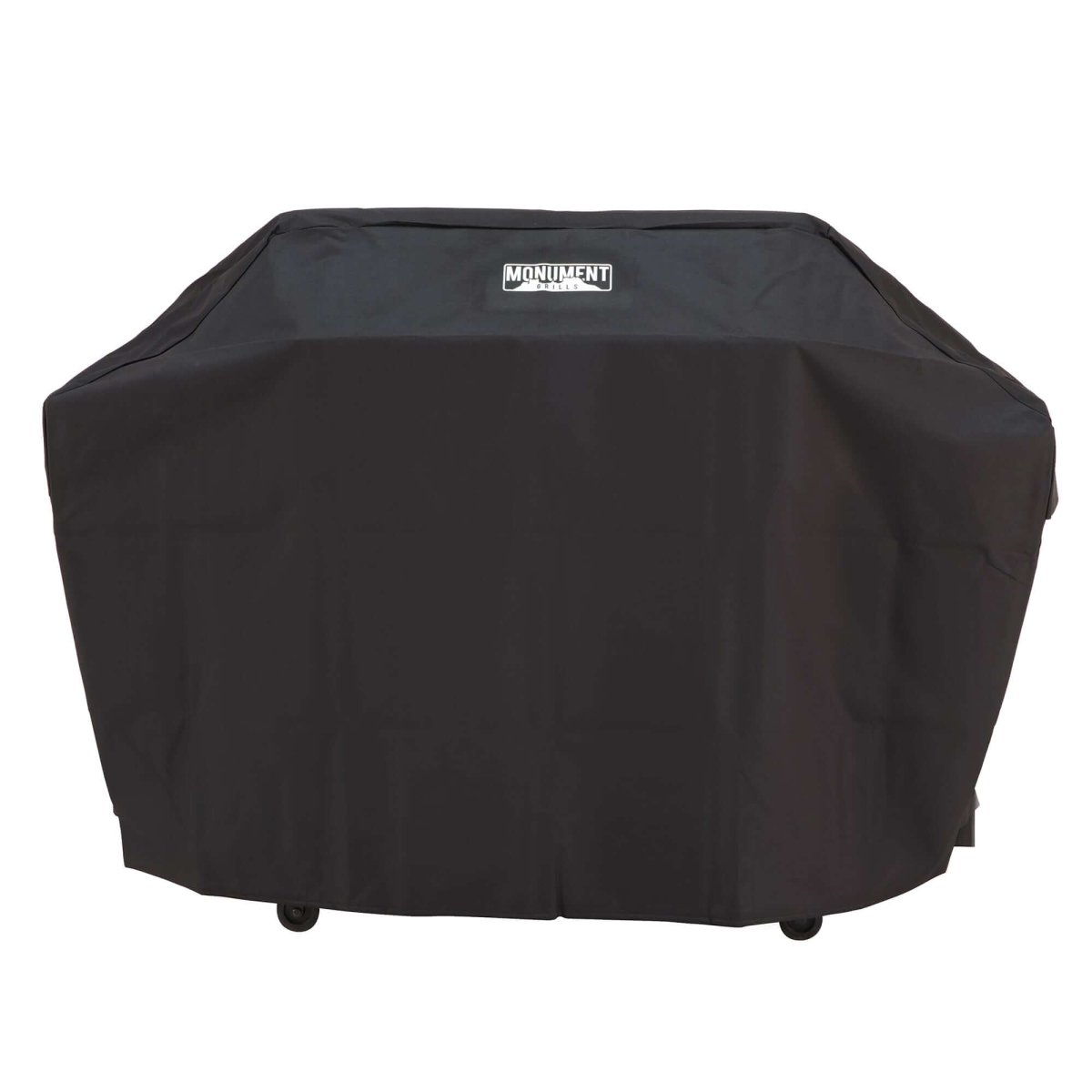 Black grill cover with 'Monument' branding on a white background