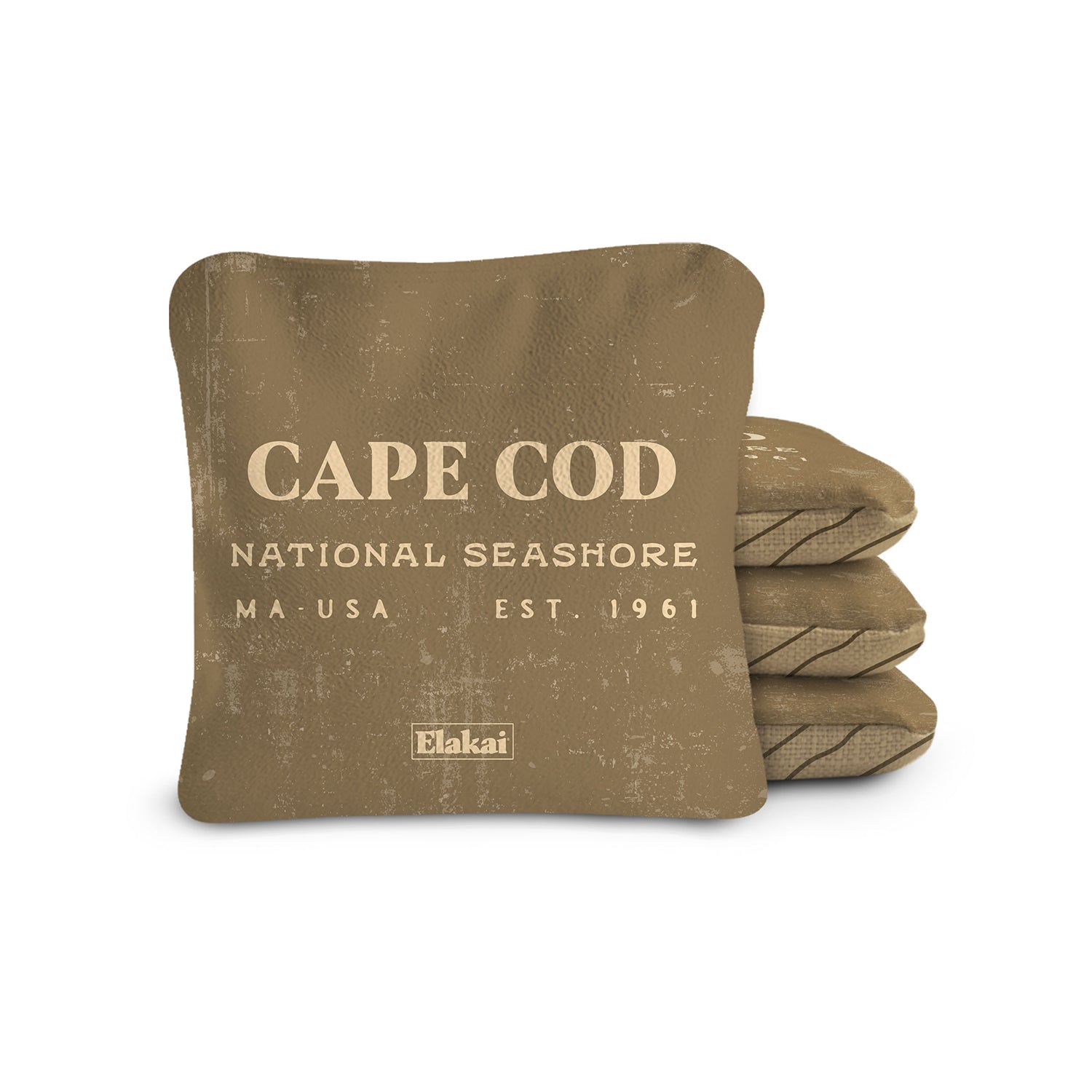 Stack of brown bags with 'Glacier National Park' text on a white background