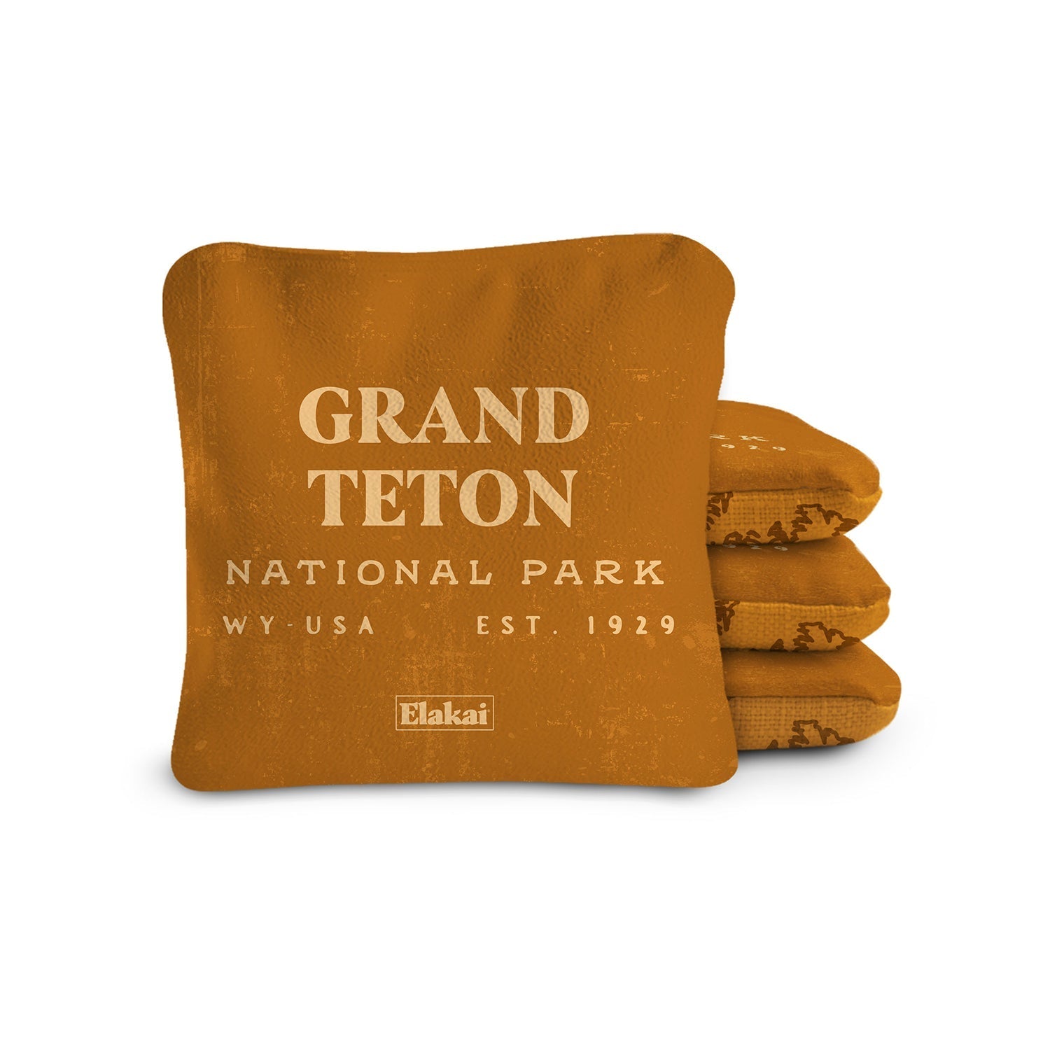 Folded blanket with 'Redwood National Park' text on a white background
