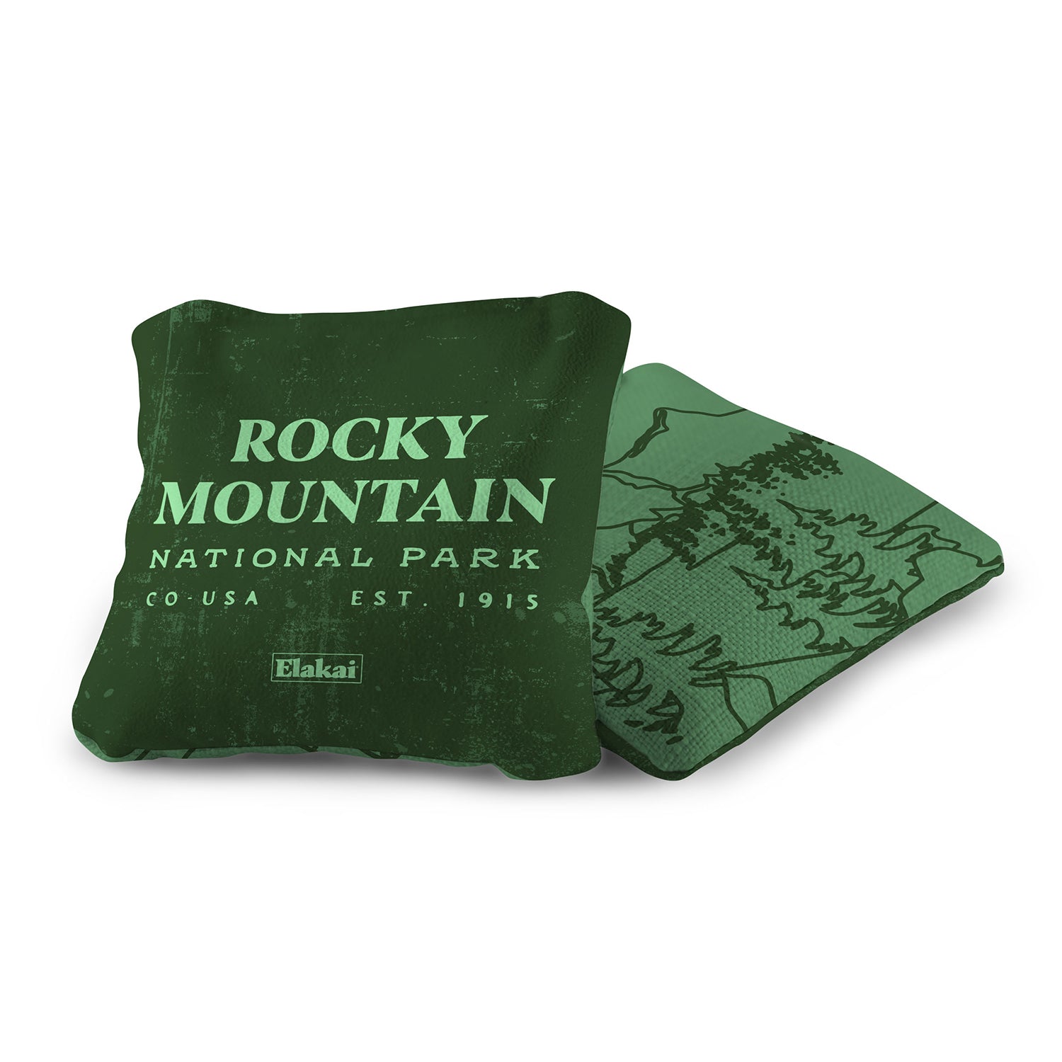 Black pillow with 'Mojave National Preserve' text on a white background
