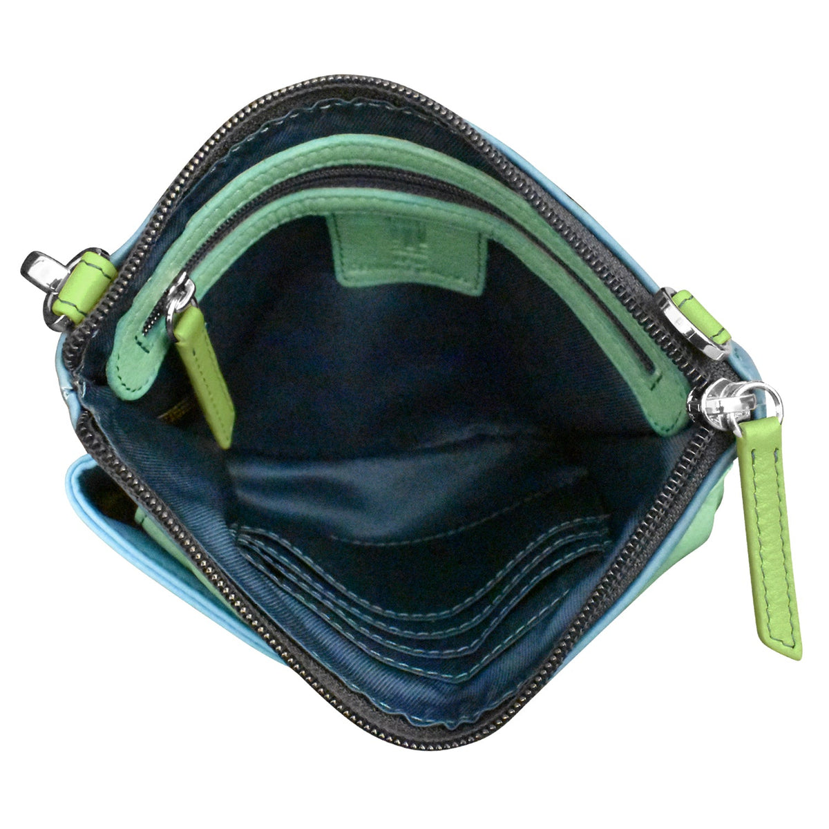 crossbody bag with a phone pocket on a white background