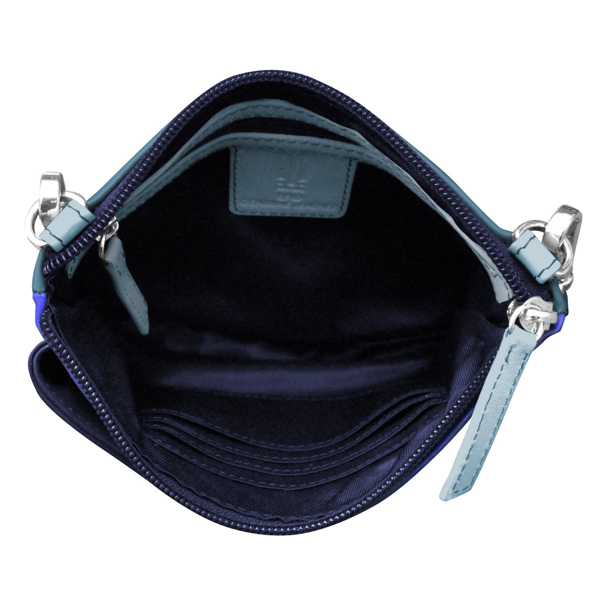crossbody bag with a phone pocket on a white background