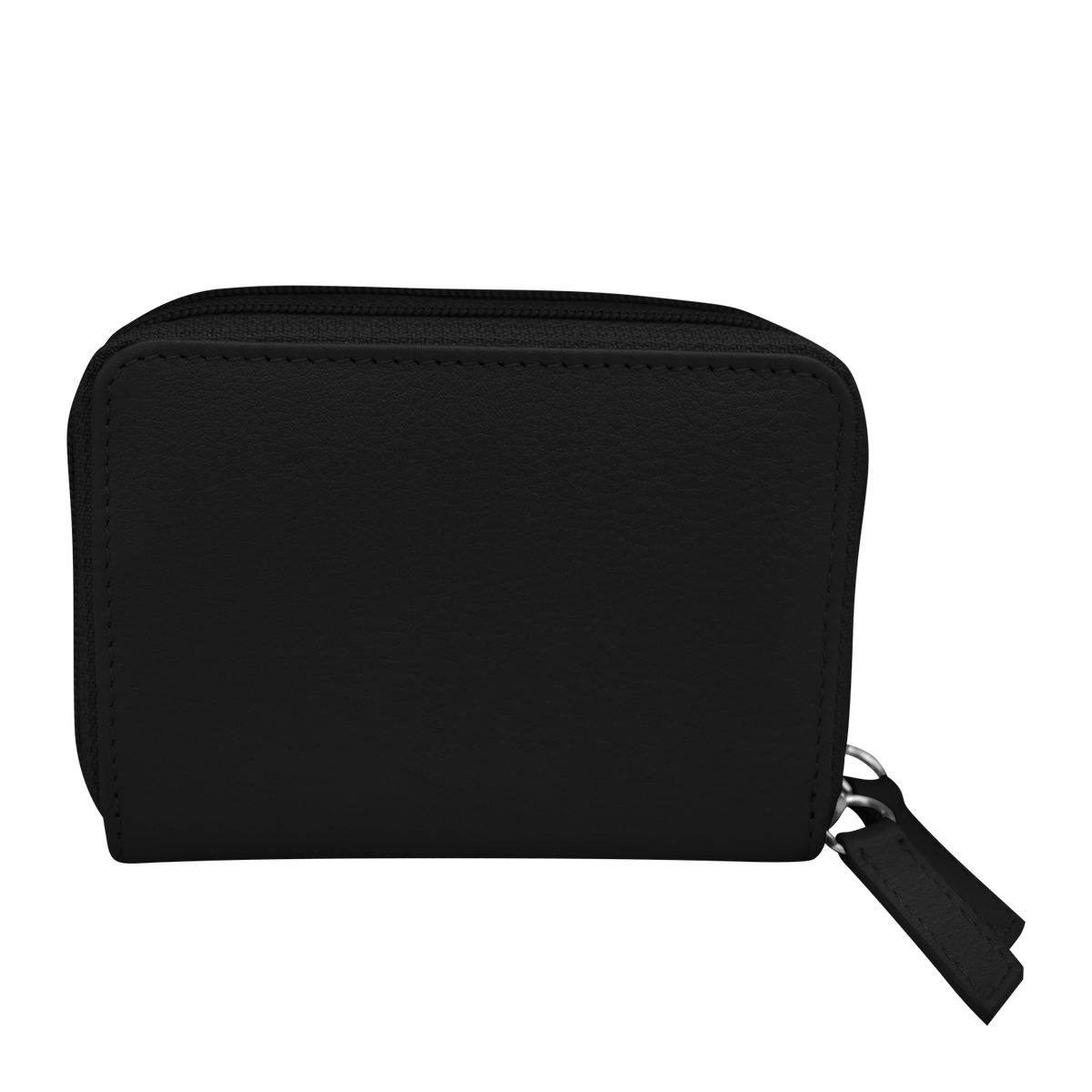 Black wallet on a white background