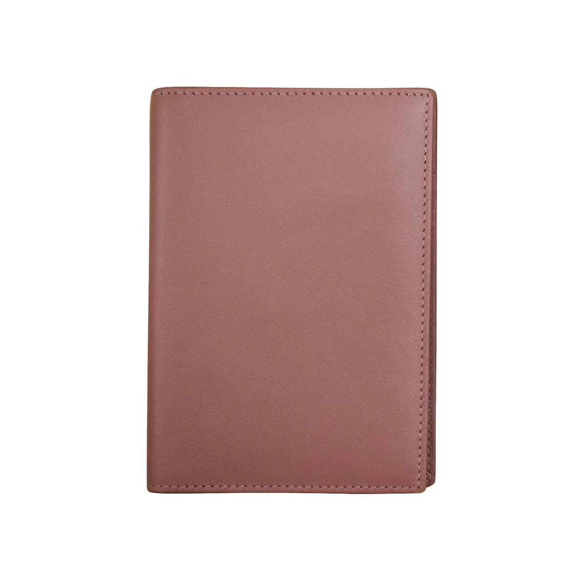 Brown leather notebook on a white background