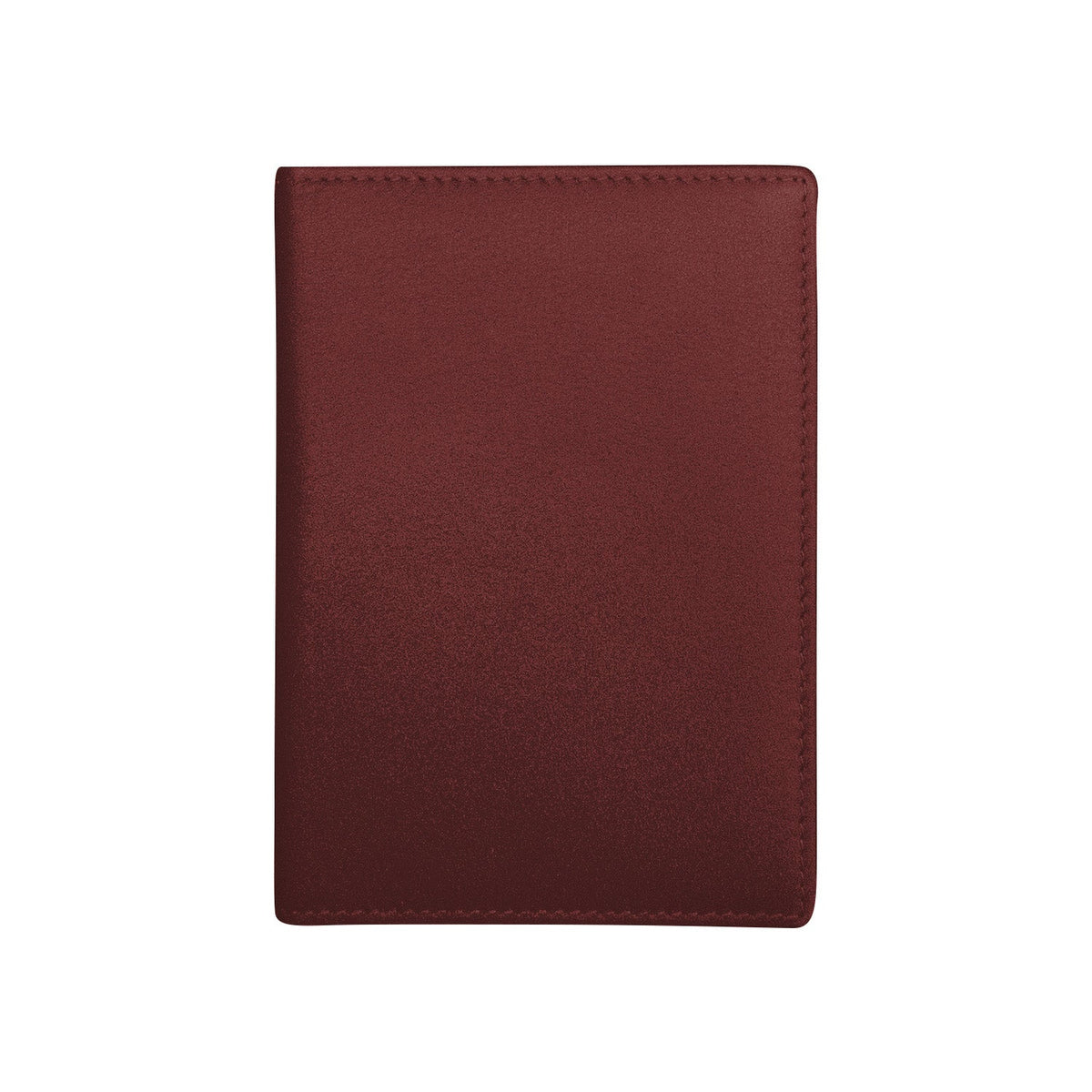 Brown leather wallet on a white background