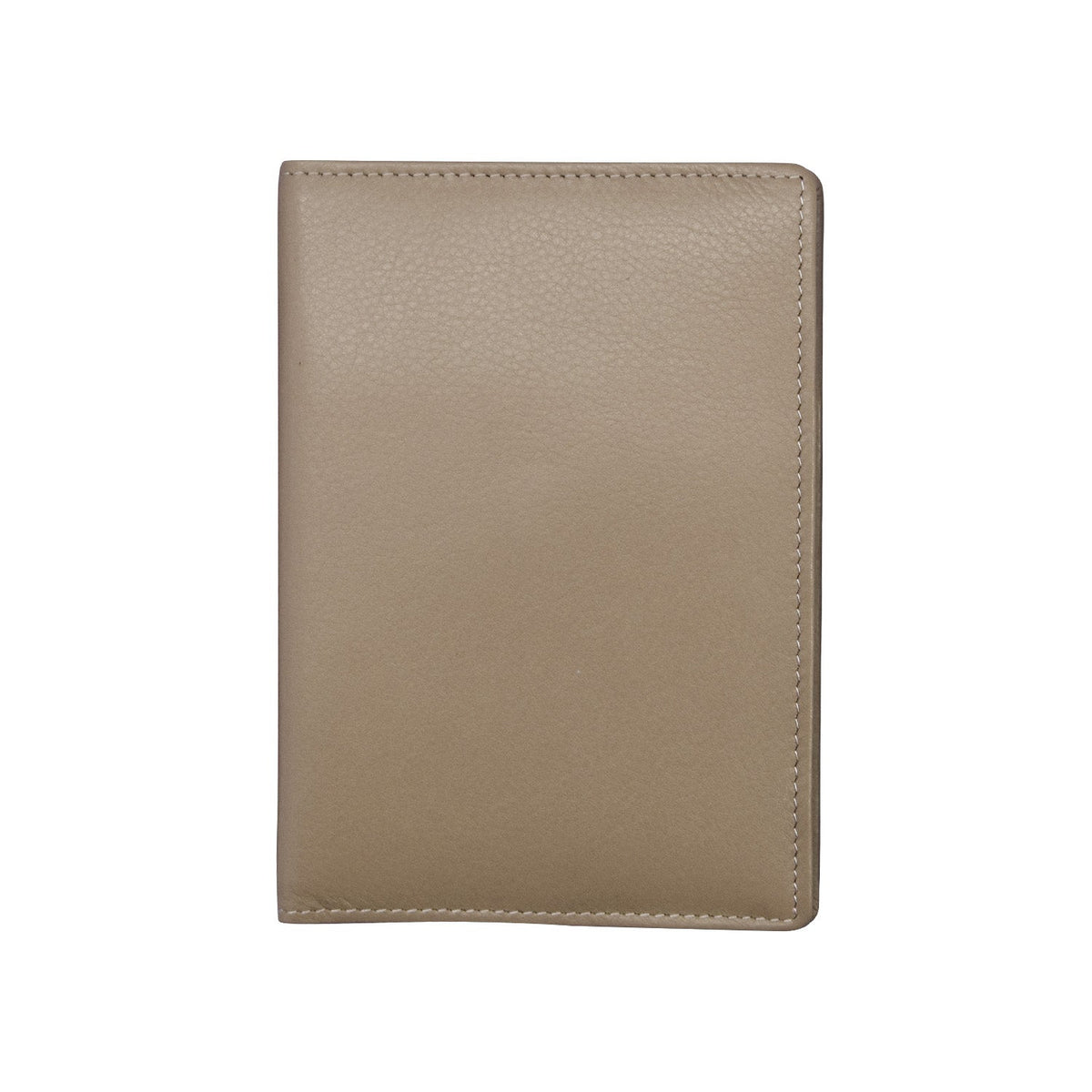 Green leather wallet on a white background