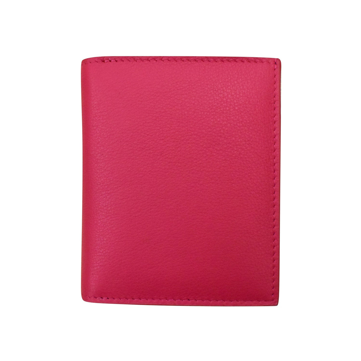 Red leather wallet on a white background
