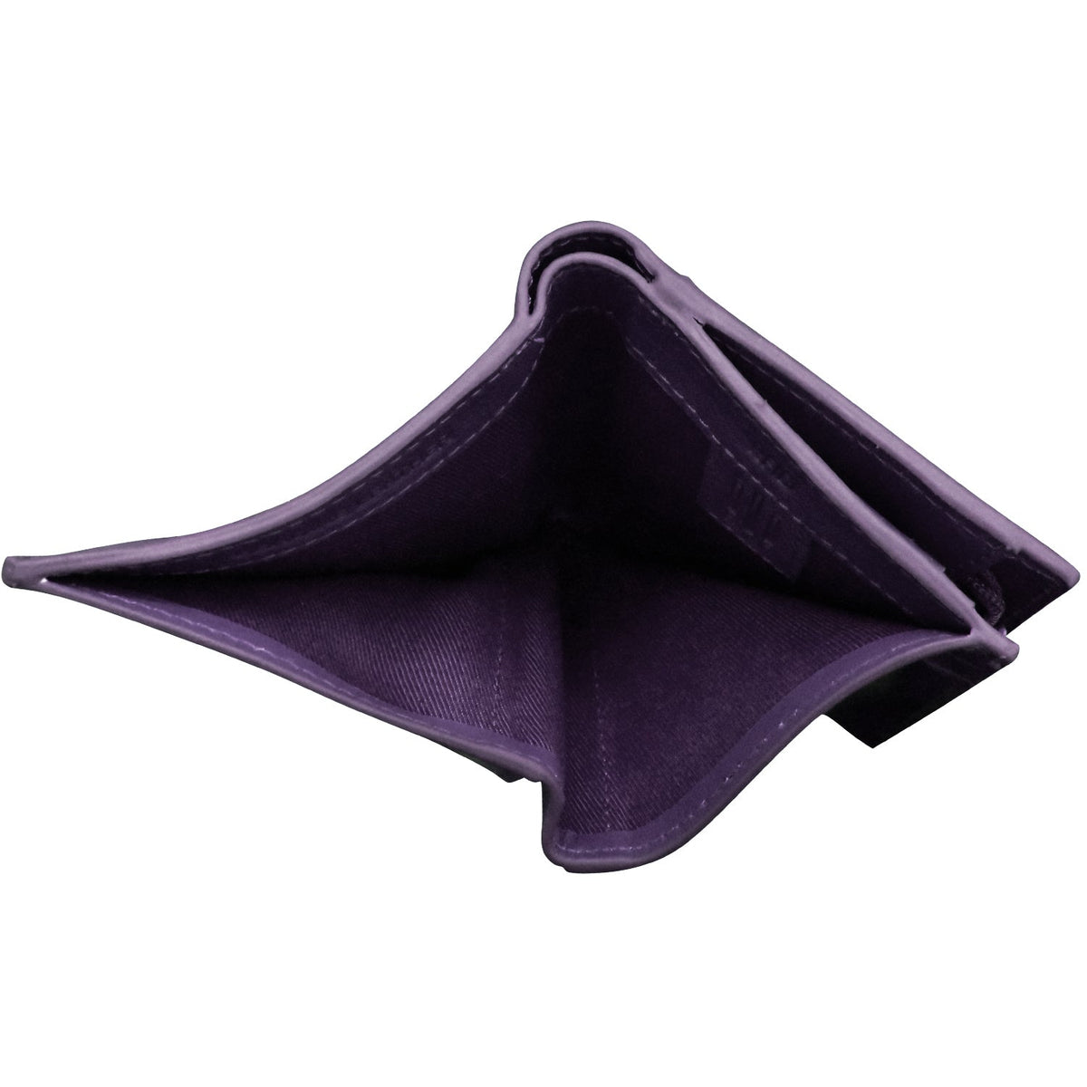 Purple plastic corner guard on a white background