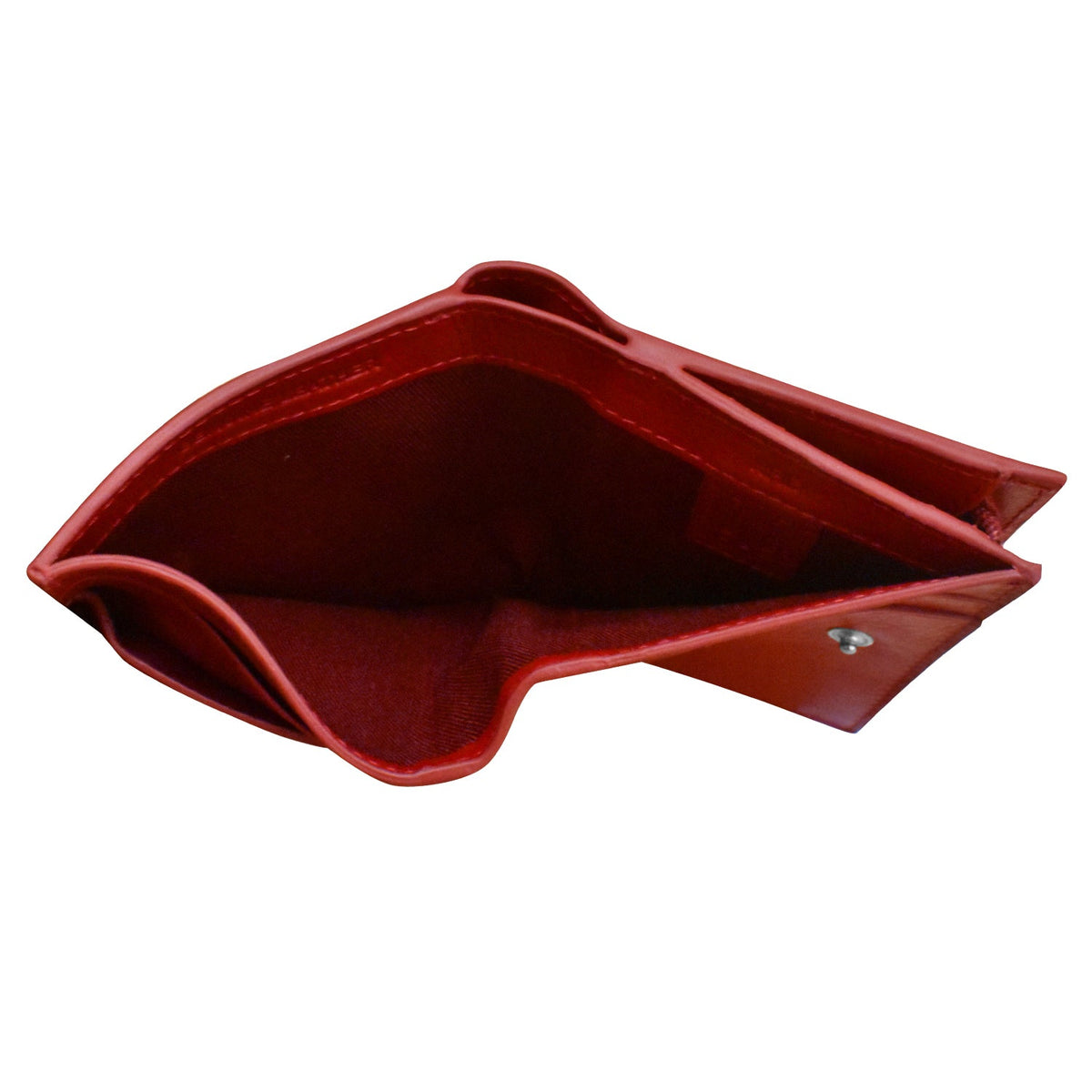 Red wallet on a white background