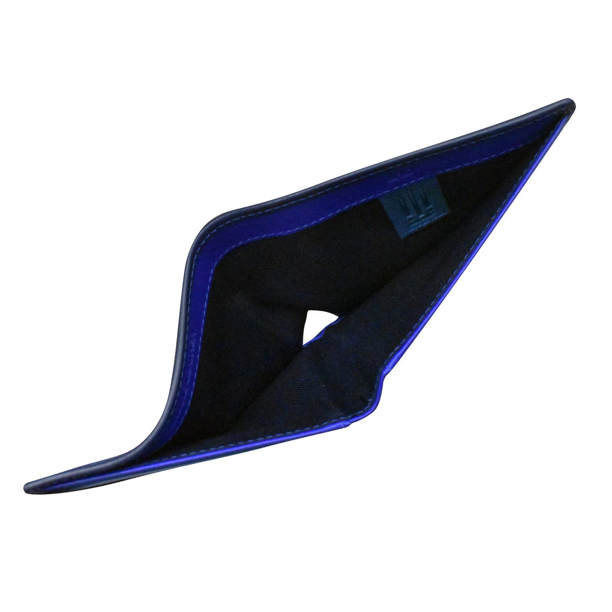 Blue wallet on a white background