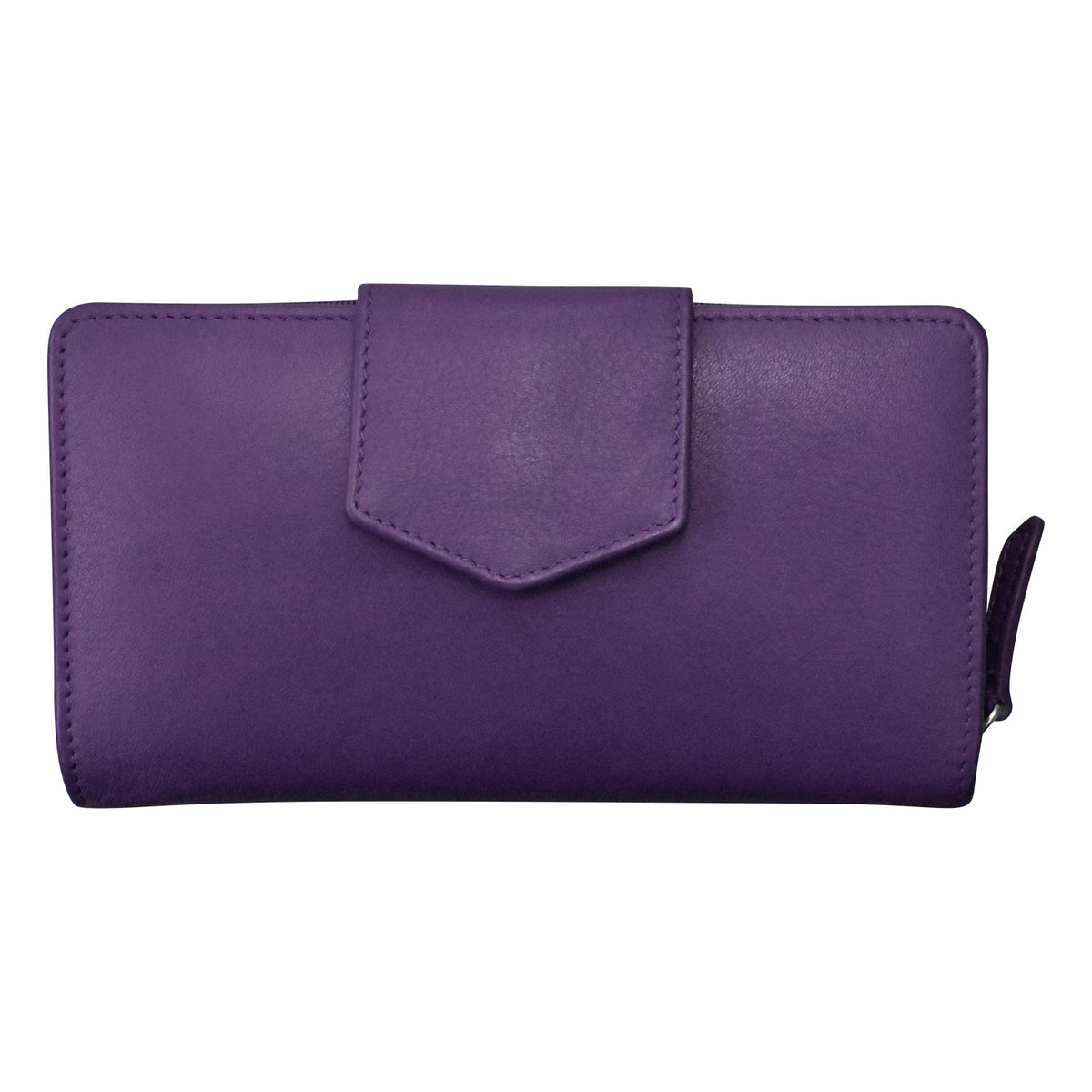 Purple wallet on a white background