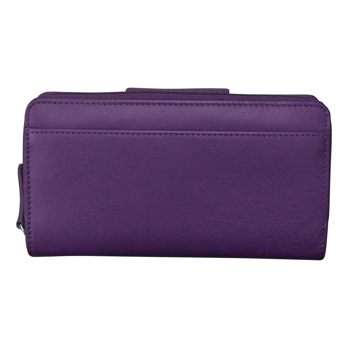 Purple wallet on a white background