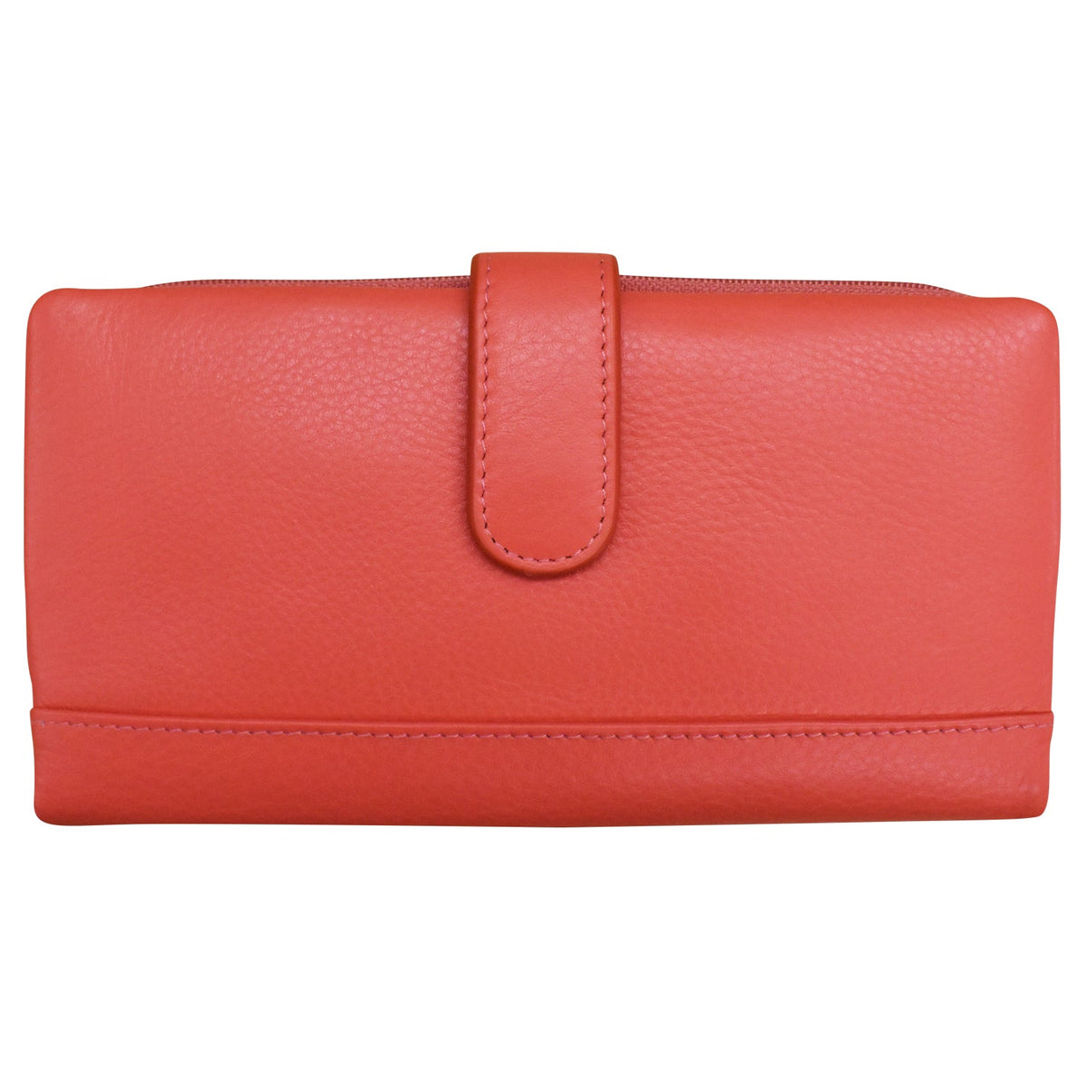 Red wallet on a white background