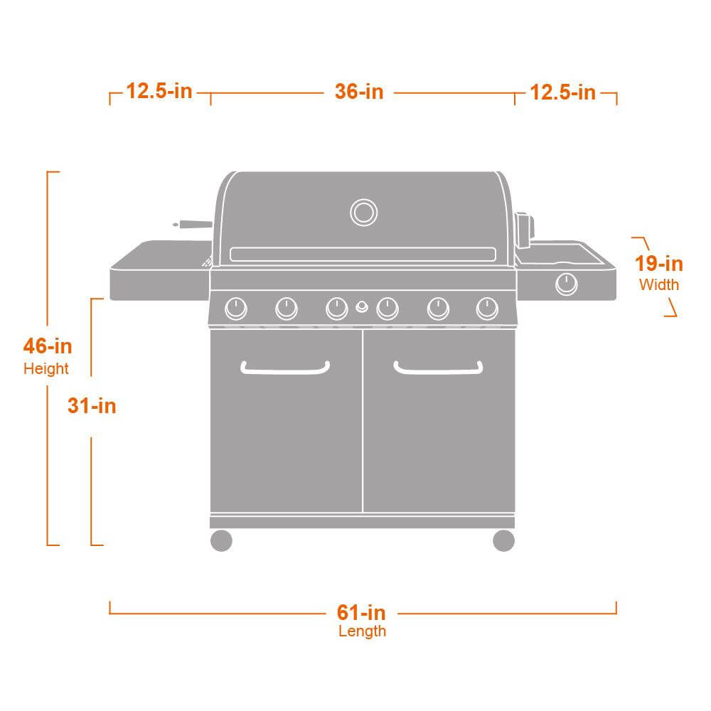 Monument Grills 77352 Full Stainless Propane Gas Grill