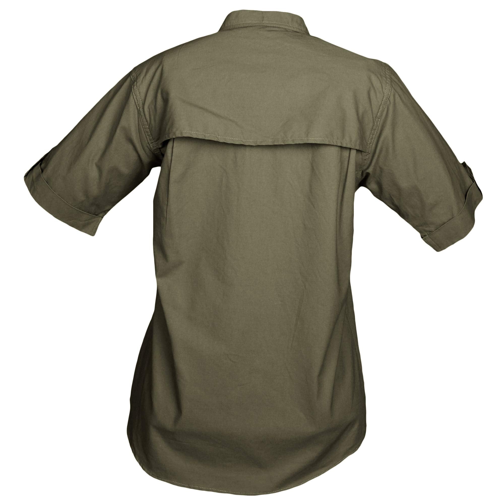 Green shirt on a white background