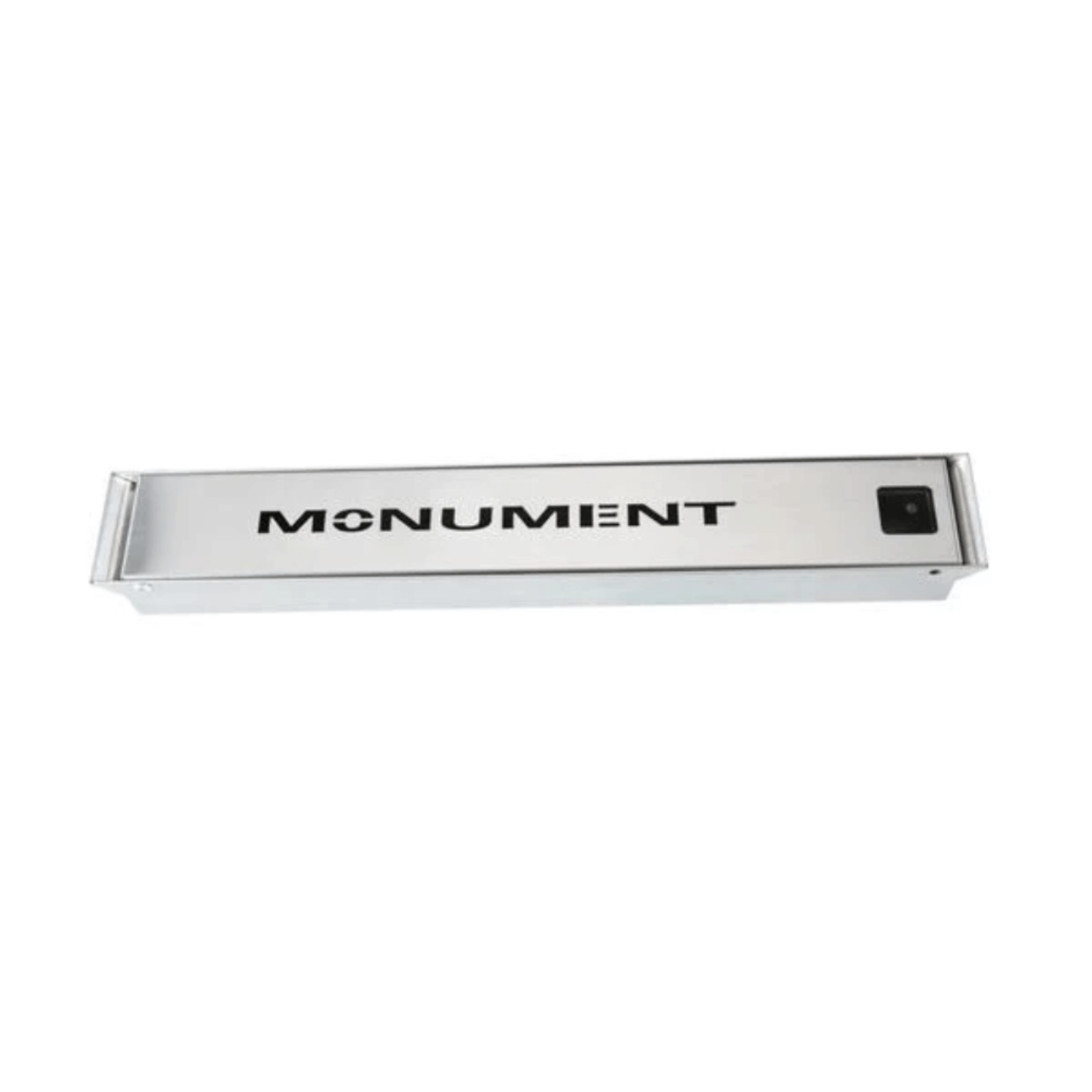 Black electronic device with ports on a white background