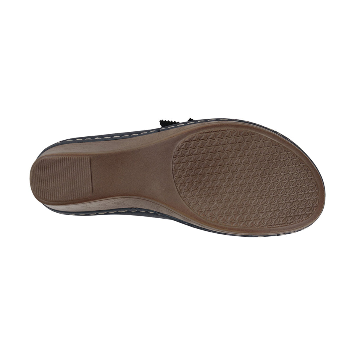 Brown shoe sole on a white background