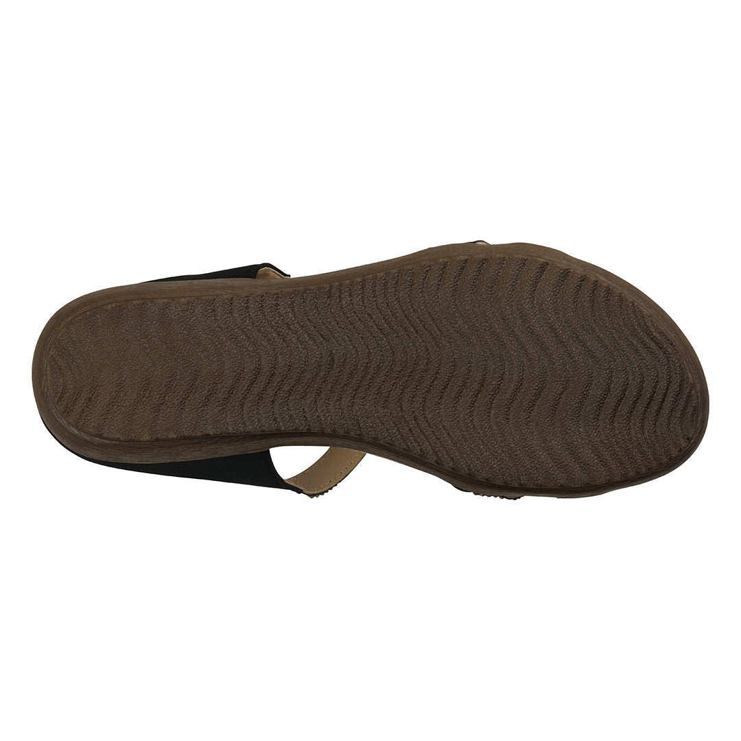 Brown sandal sole on a white background