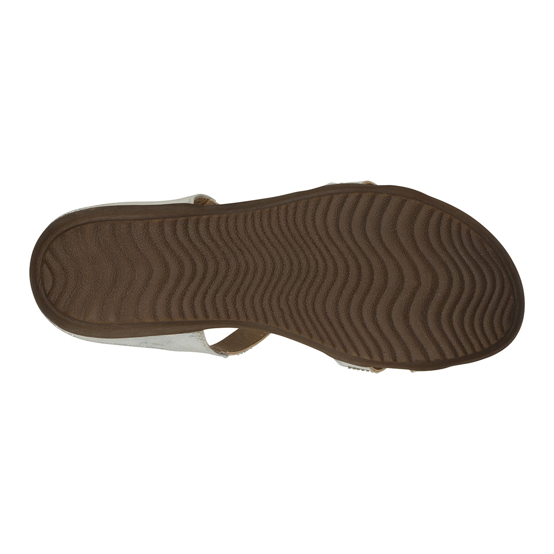Brown sandal sole on a white background