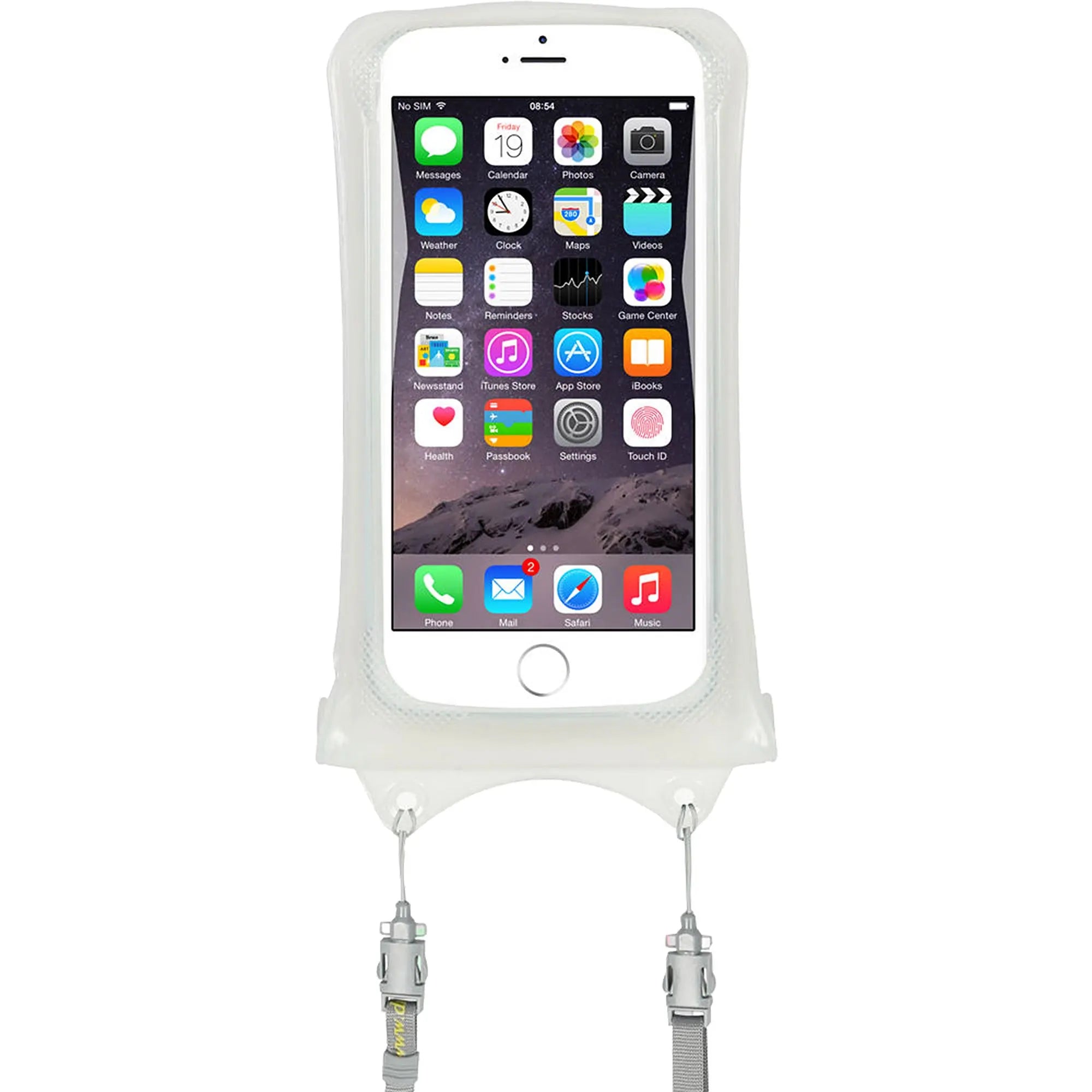 Phone case with straps on a white background