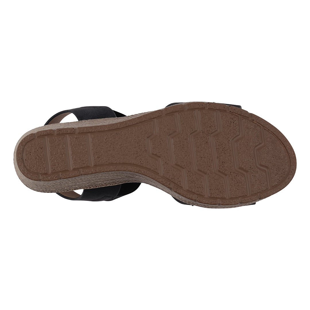 Brown sandal sole on a white background
