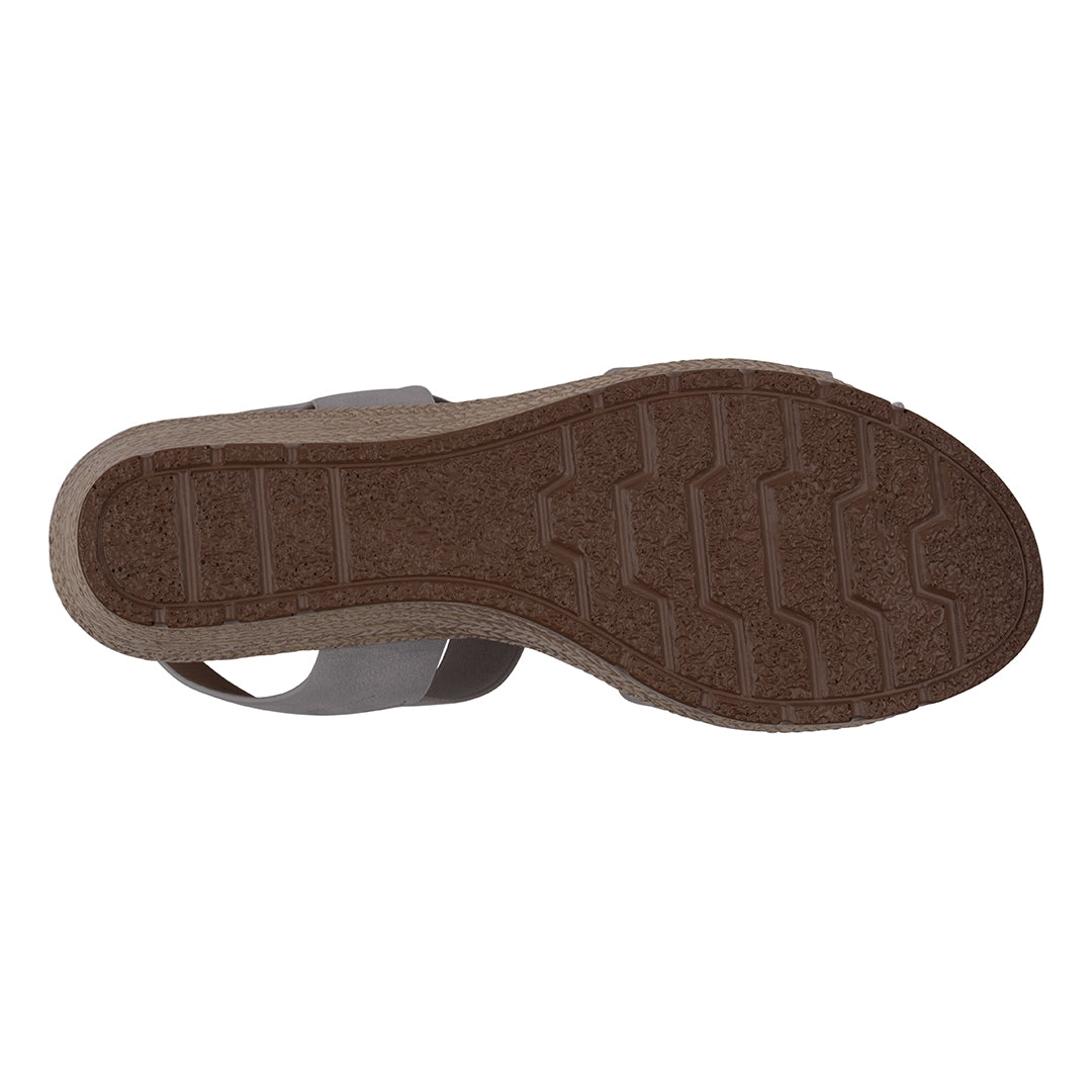 Brown sandal sole on a white background